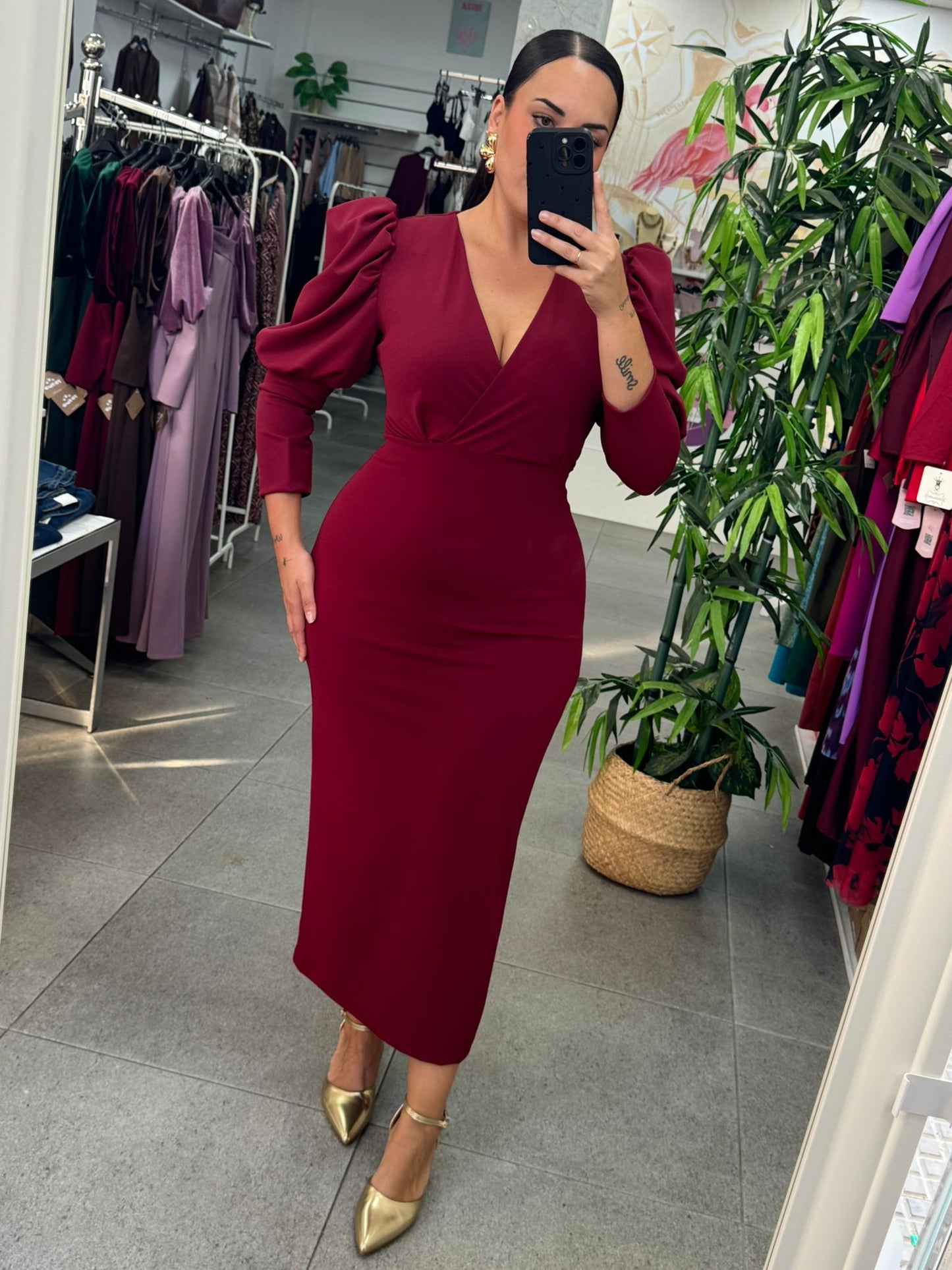 Vestido Evento Manga