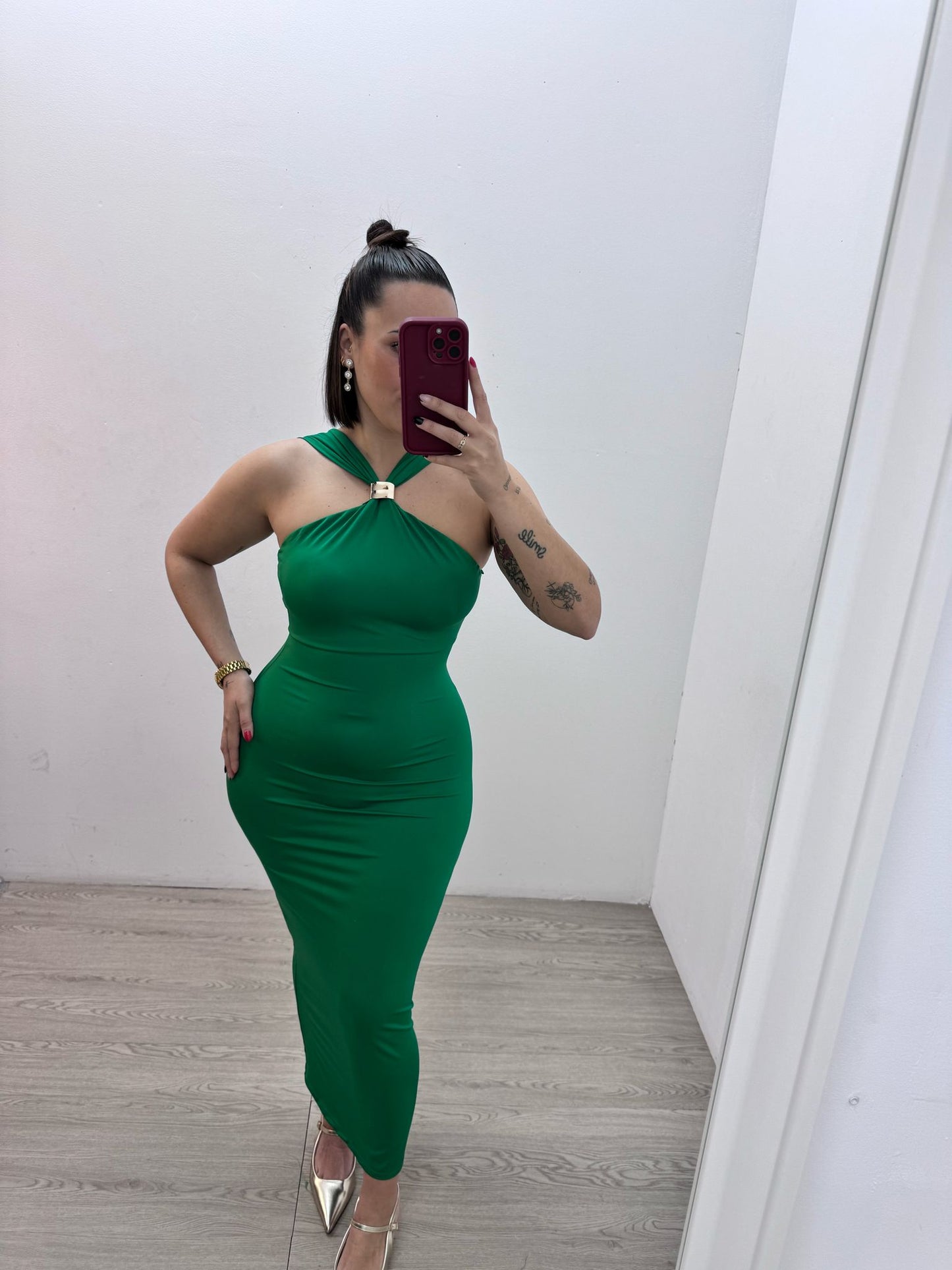 Vestido Licra Verde