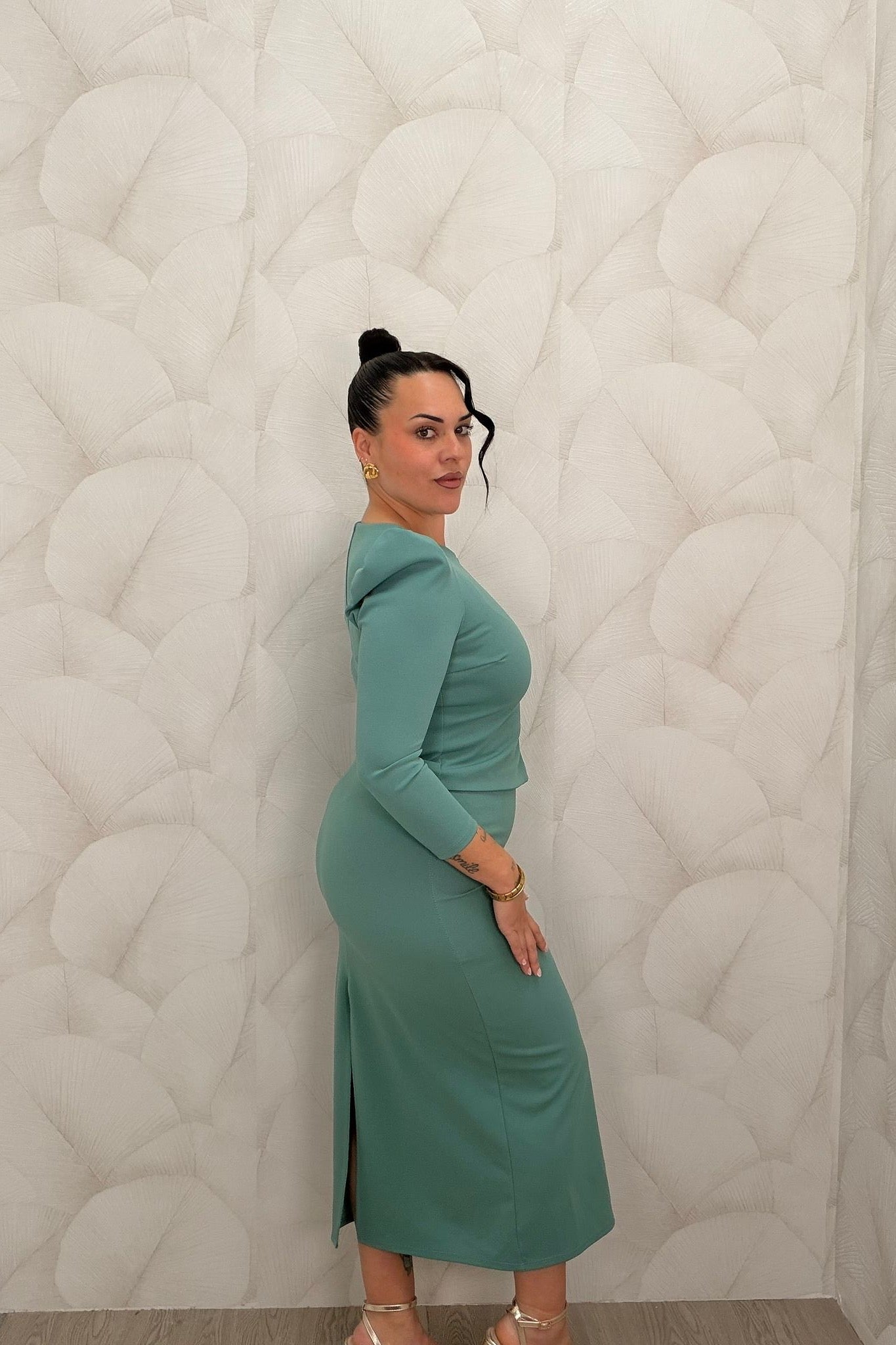 Conjunto Botones Falda y Top