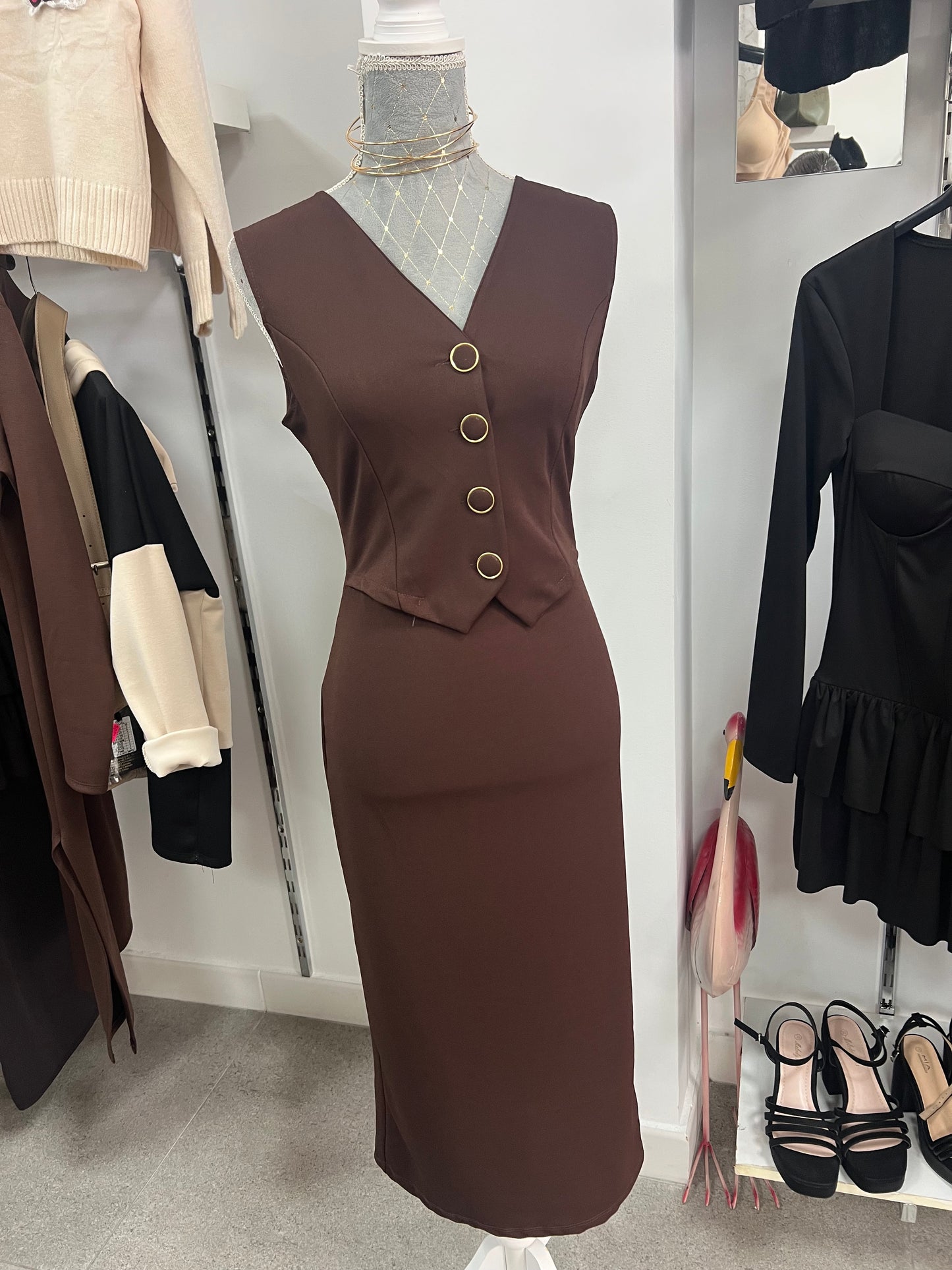 Vestido Detalle Botones