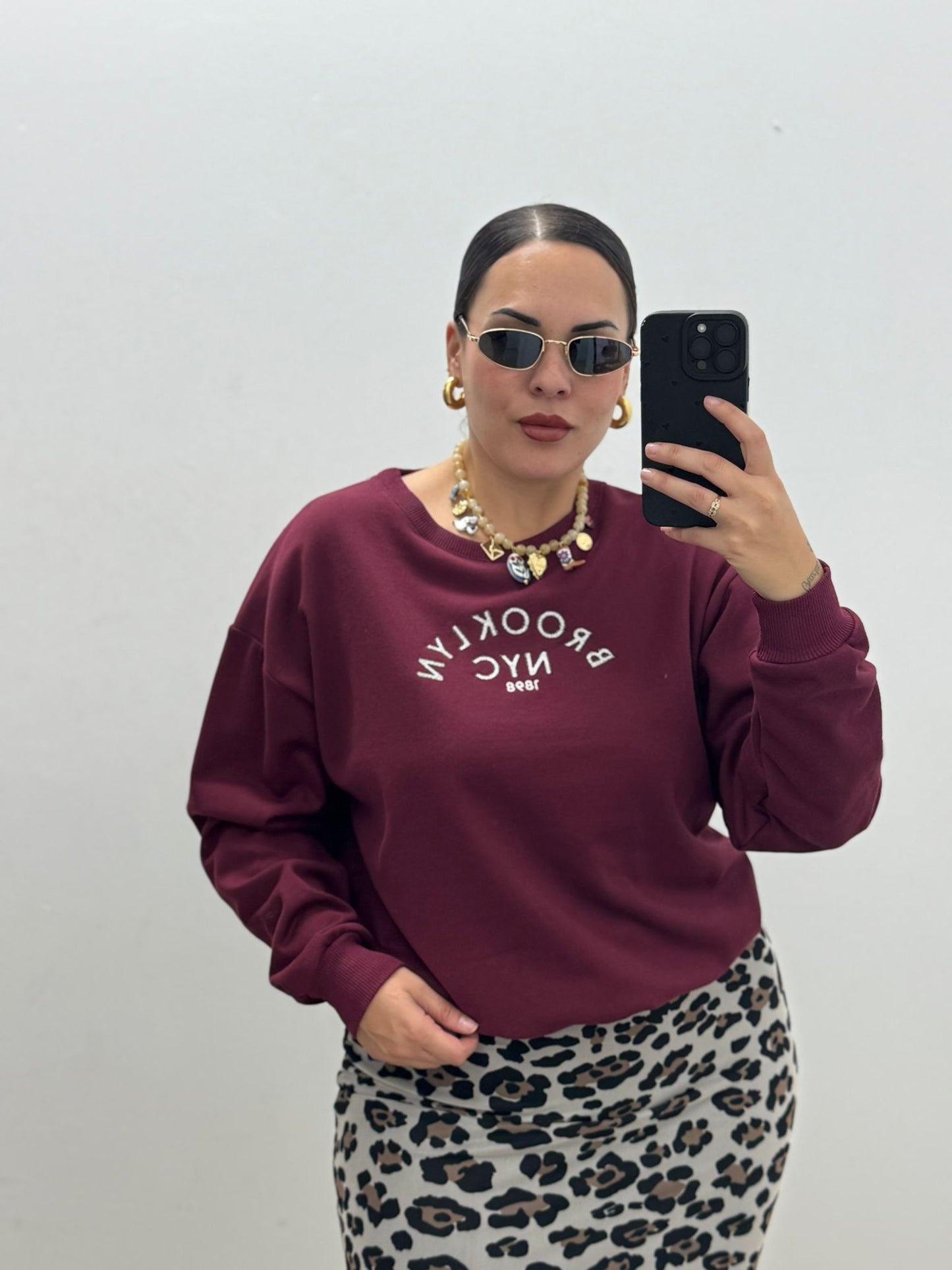 Sudadera Brooklyn Burdeos