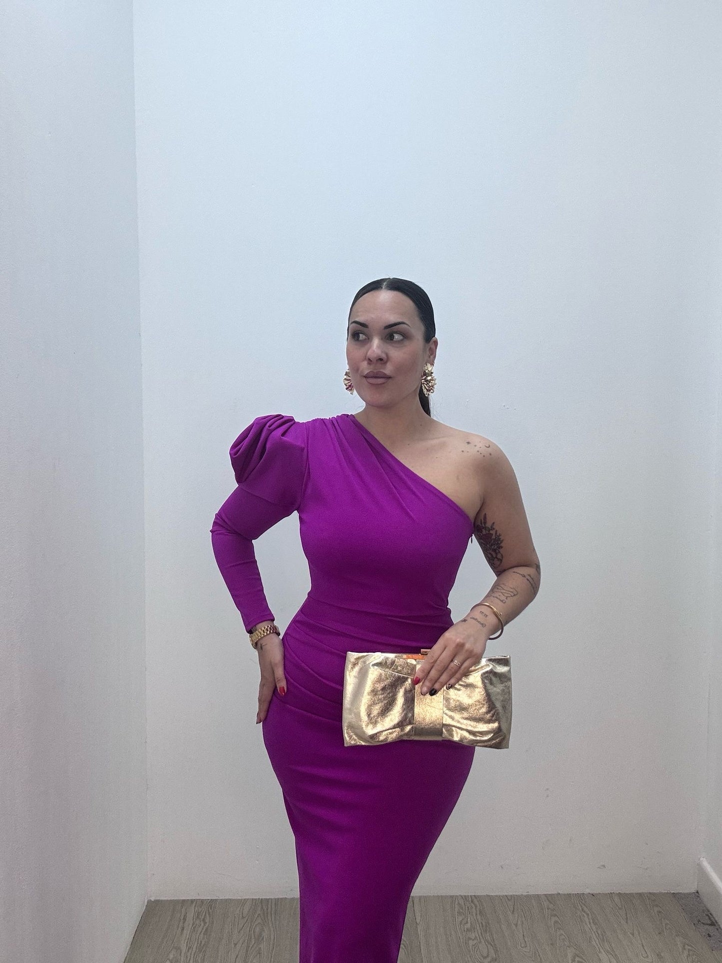 Vestido Manga Buganvilla