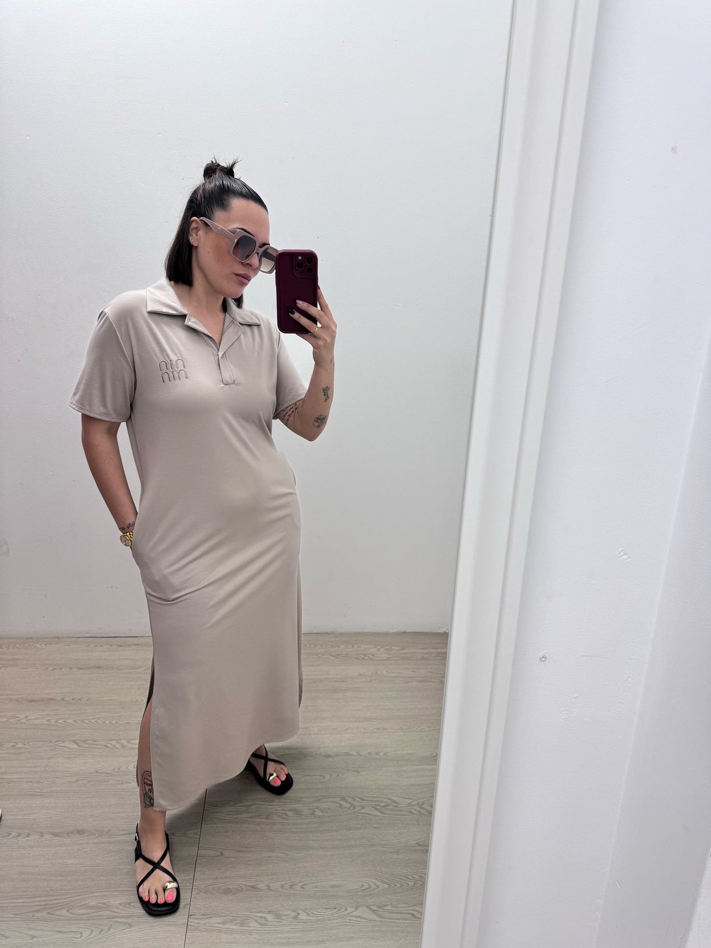 Vestido Beige
