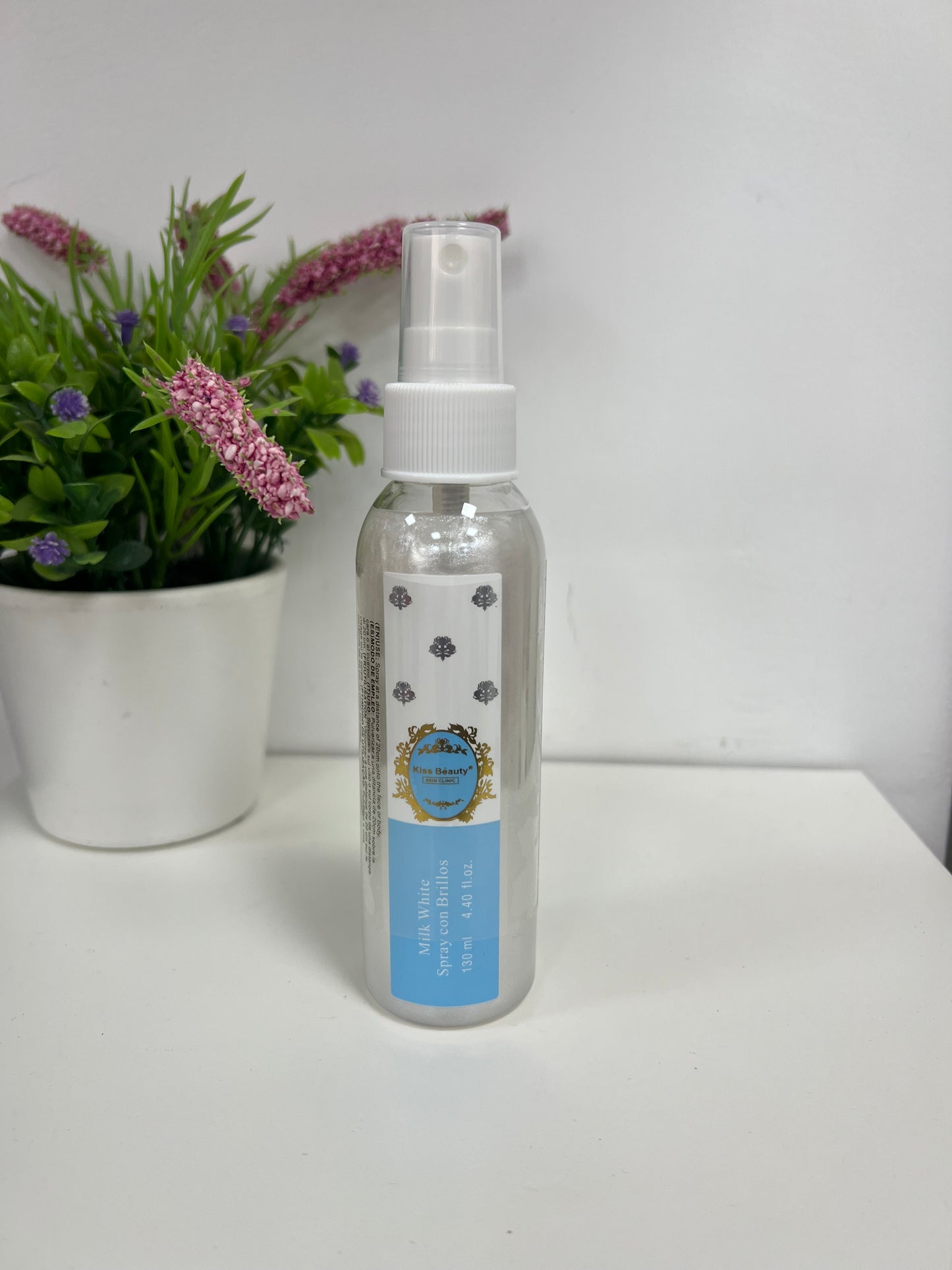 Spray con Brillos Bianco Latte