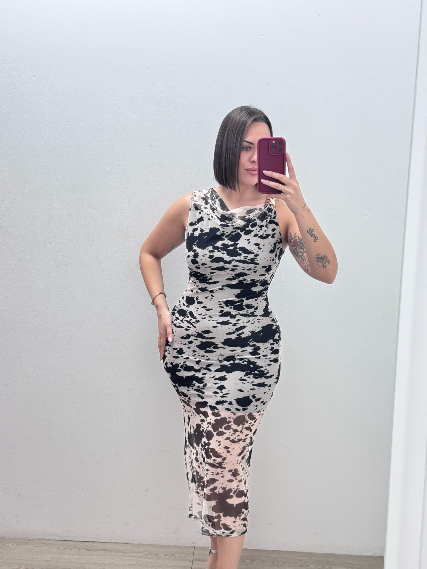 Vestido Tul Manchas