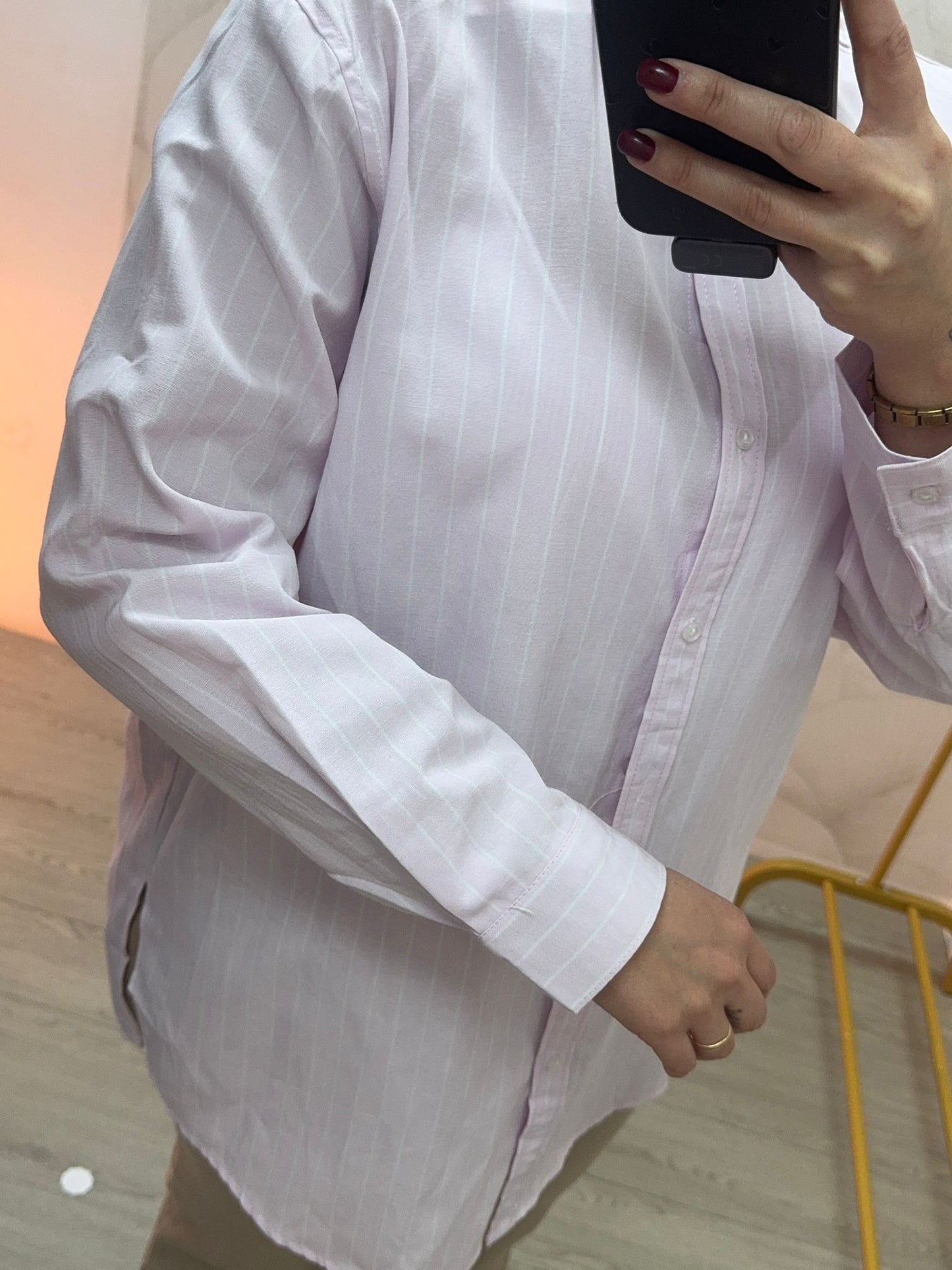Camisa Rayas Rosa