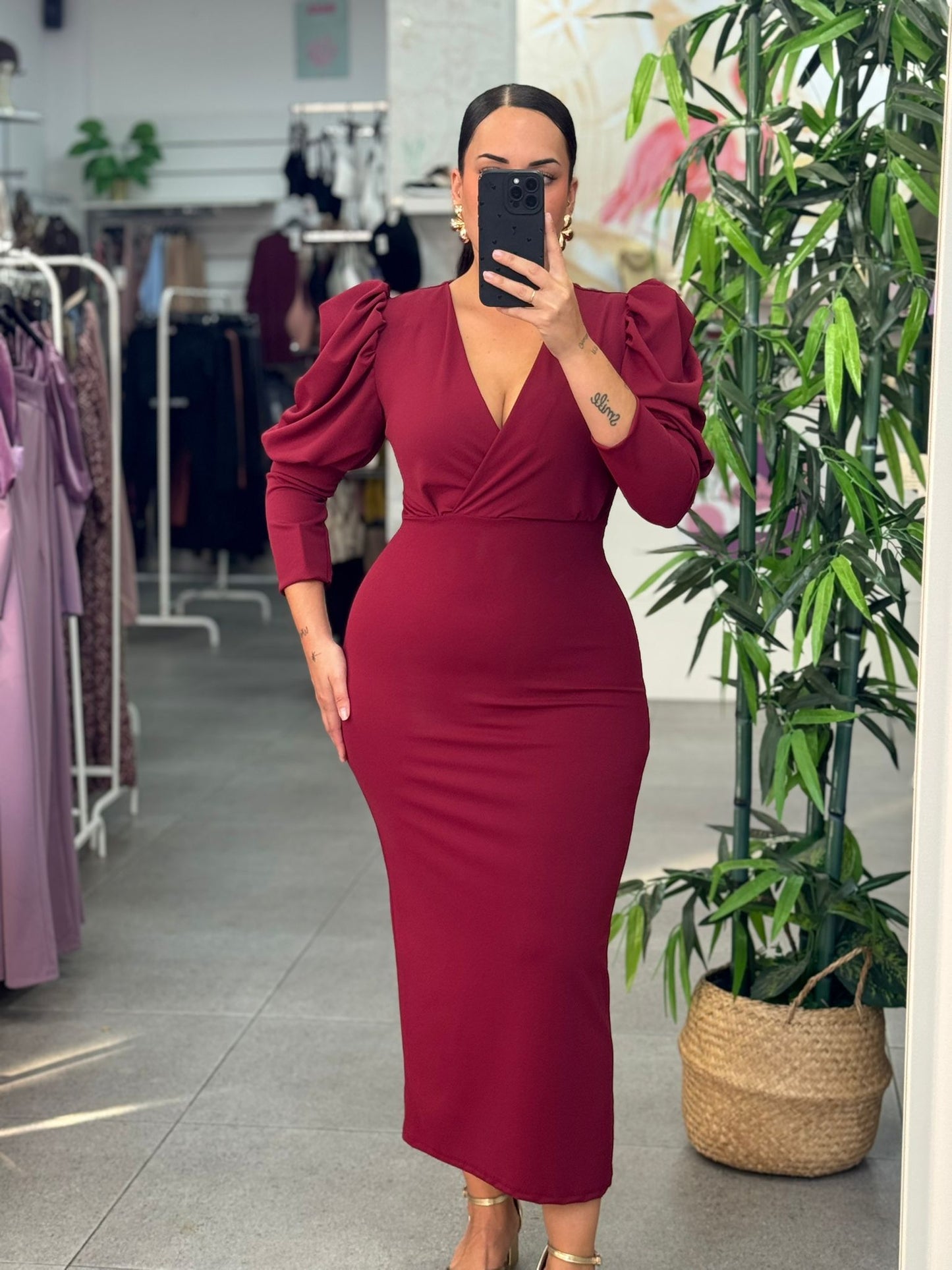 Vestido Evento Manga
