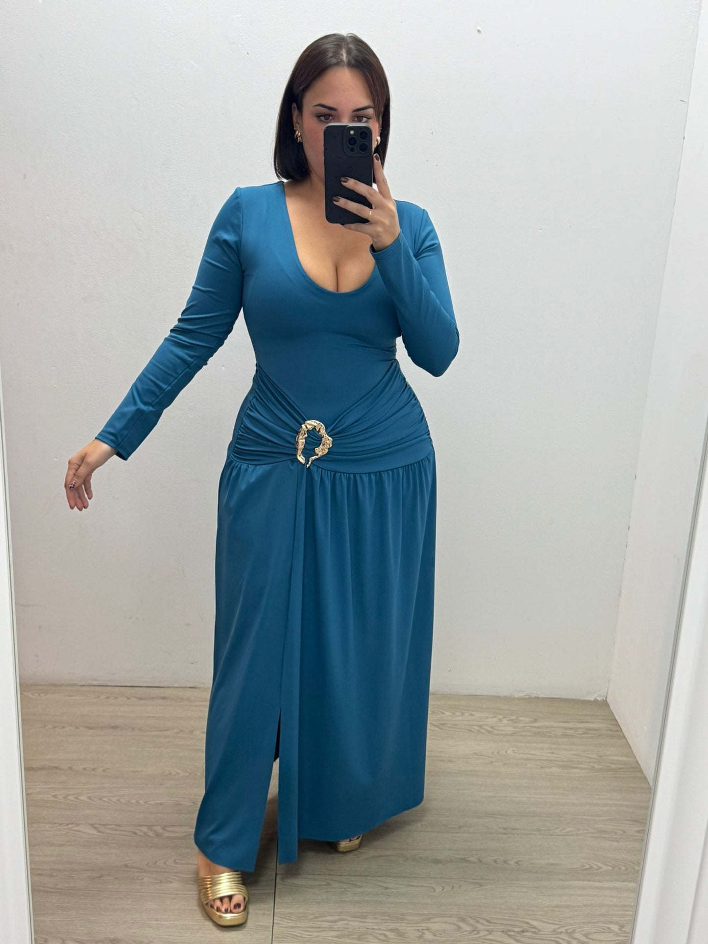 Vestido Evento Azul