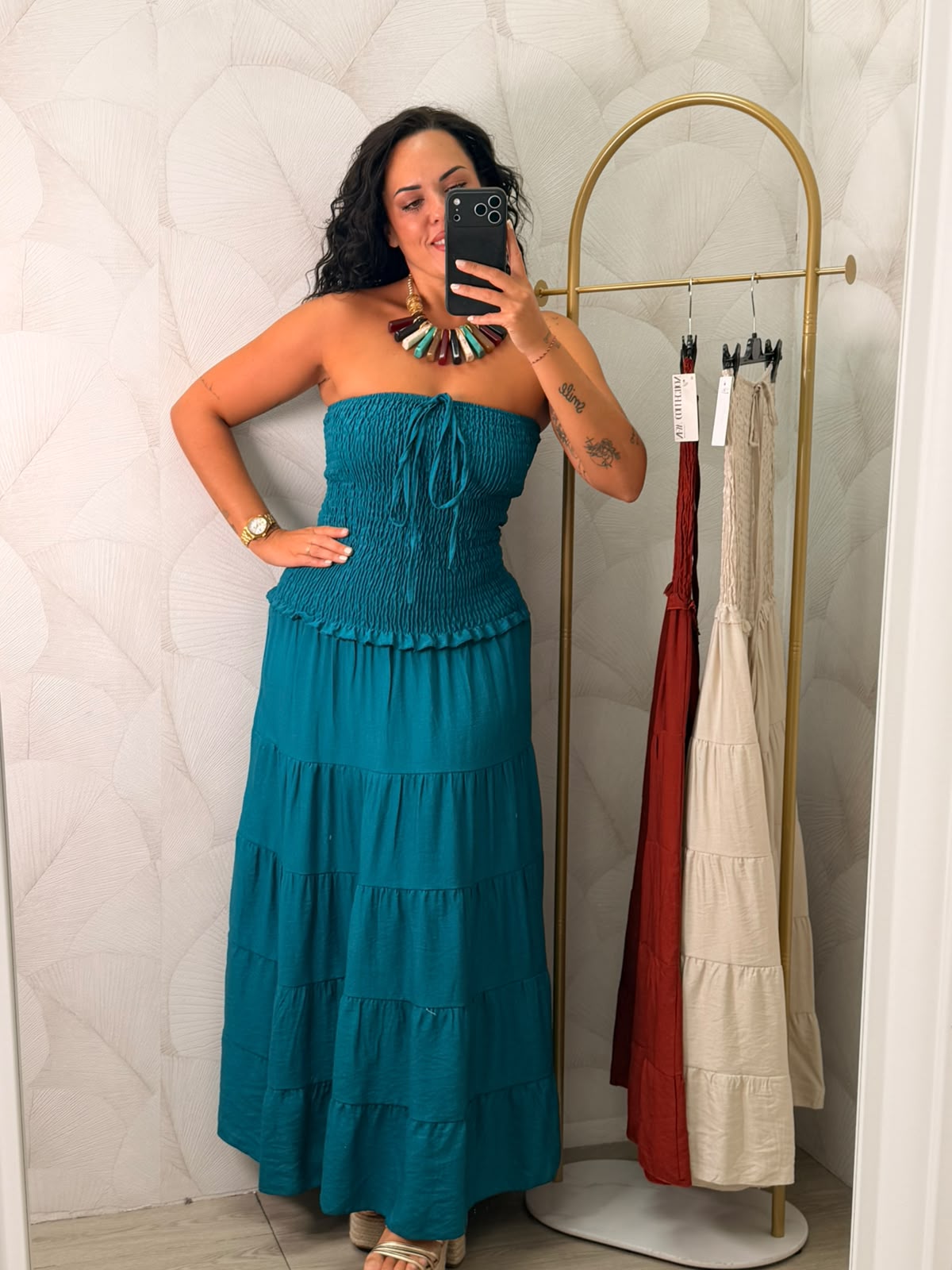 VESTIDO LARGO PANEL