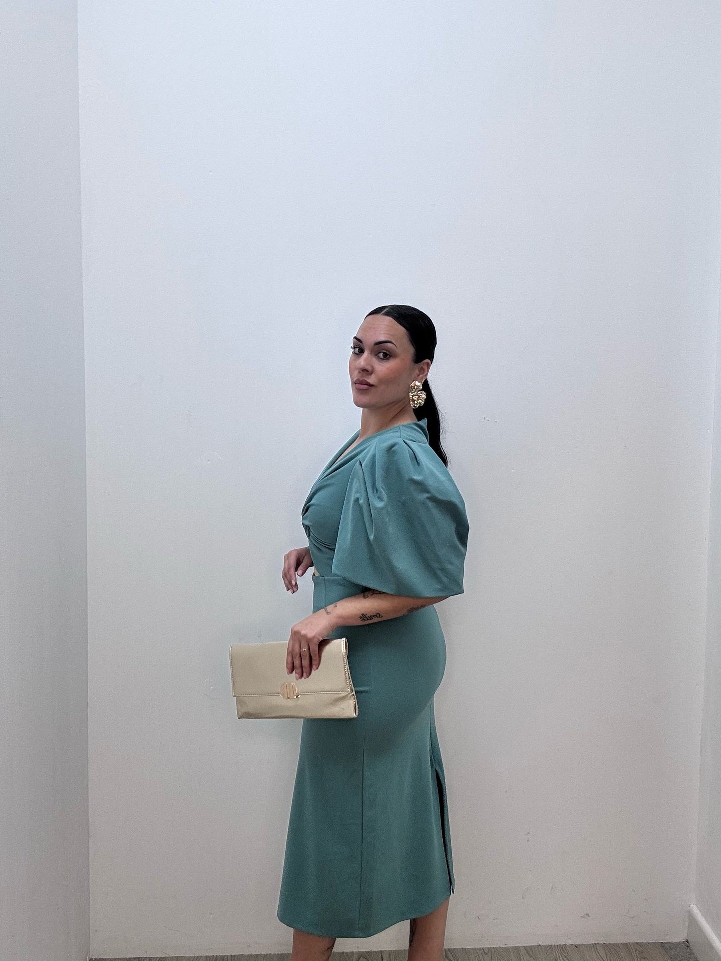 Vestido Nudo Menta