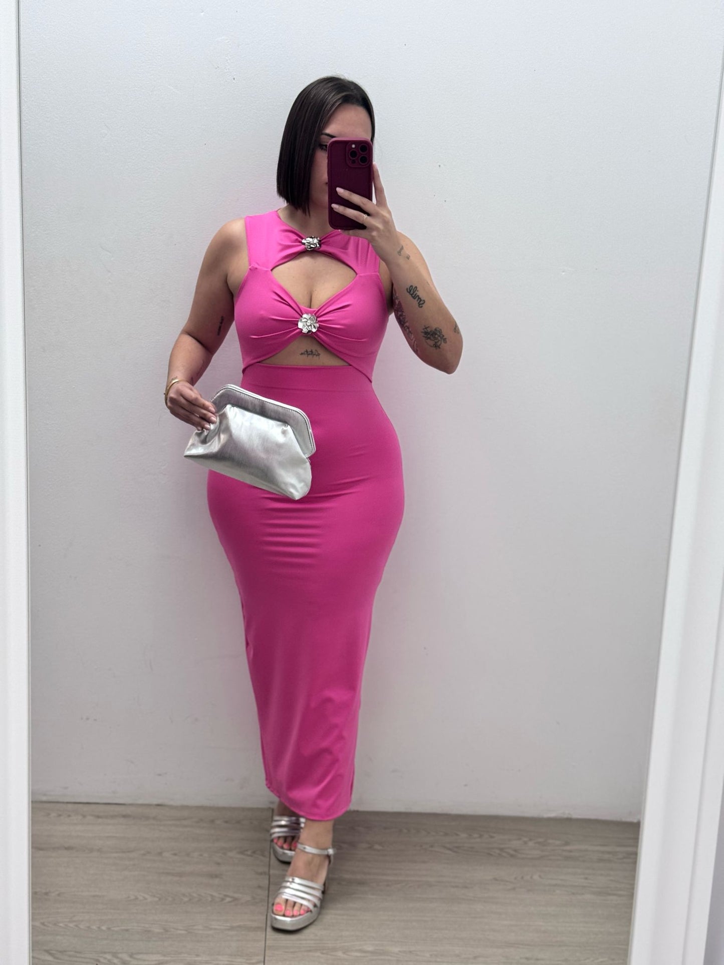 Vestido Flor Rosa
