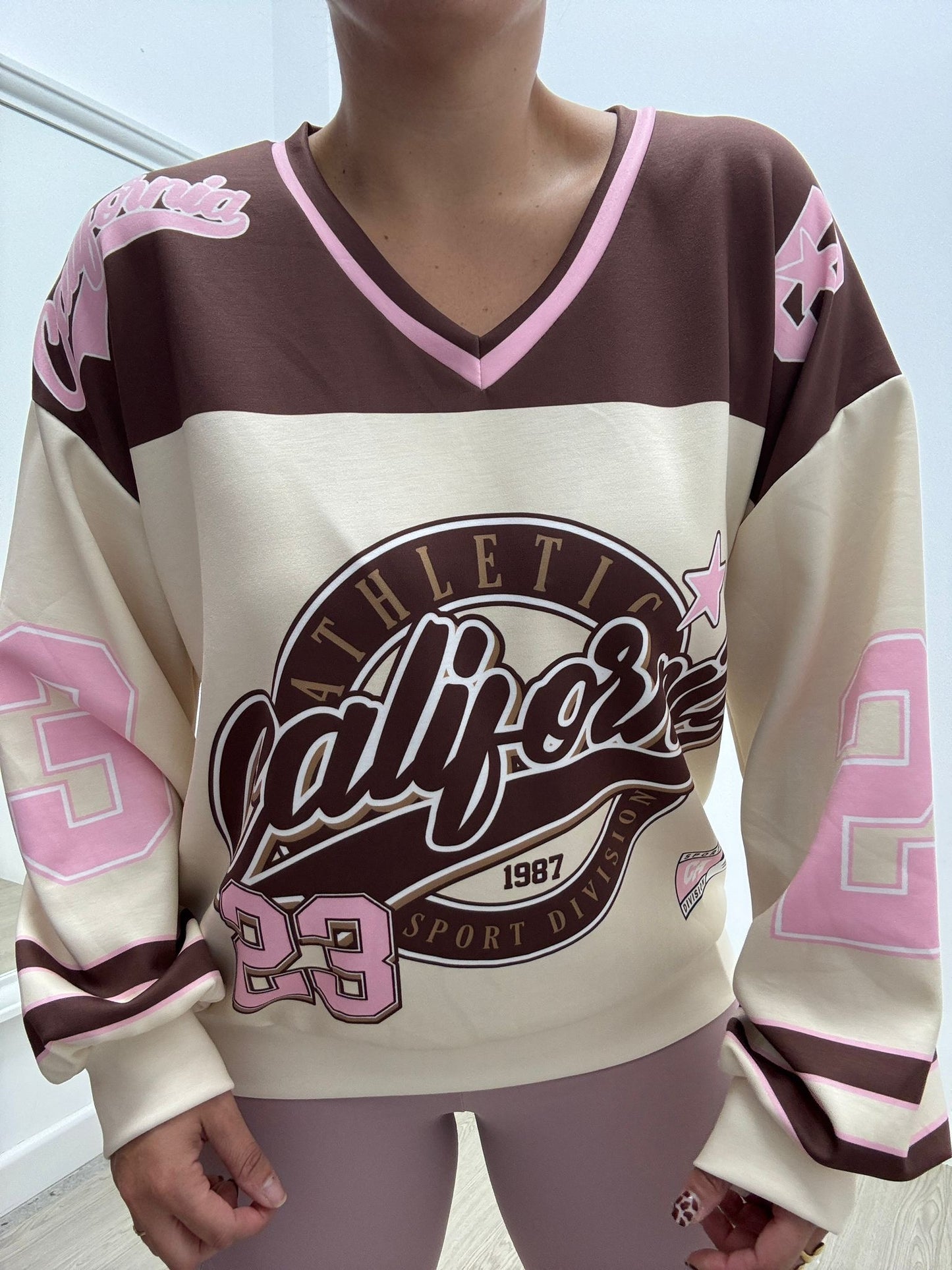 Sudadera California Rosa