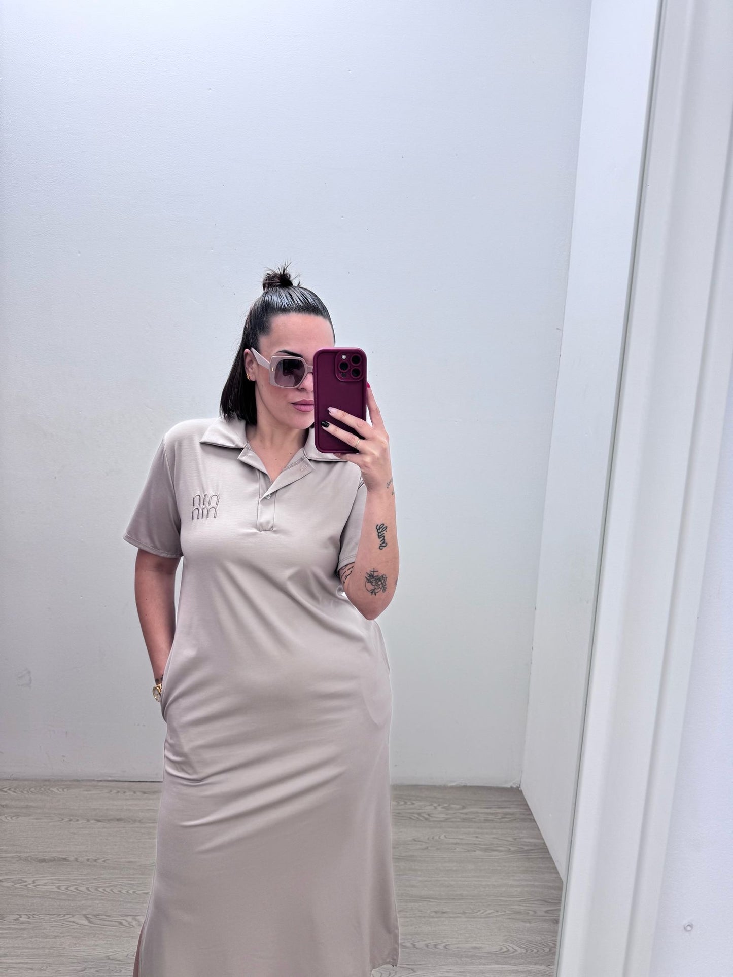 Vestido Beige