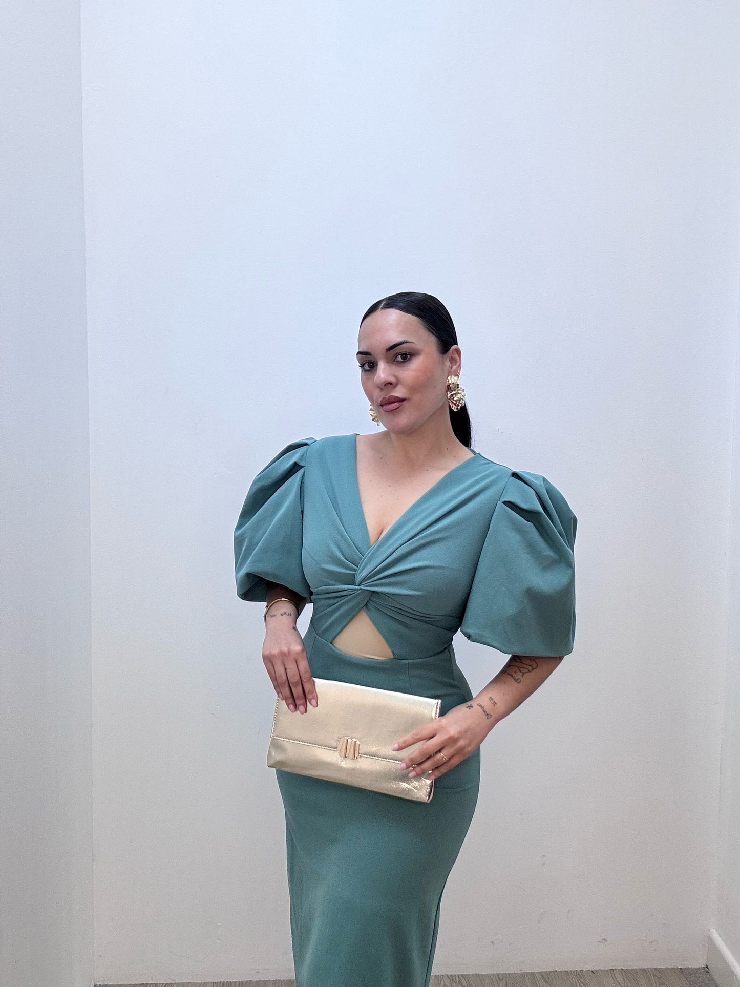 Vestido Nudo Menta