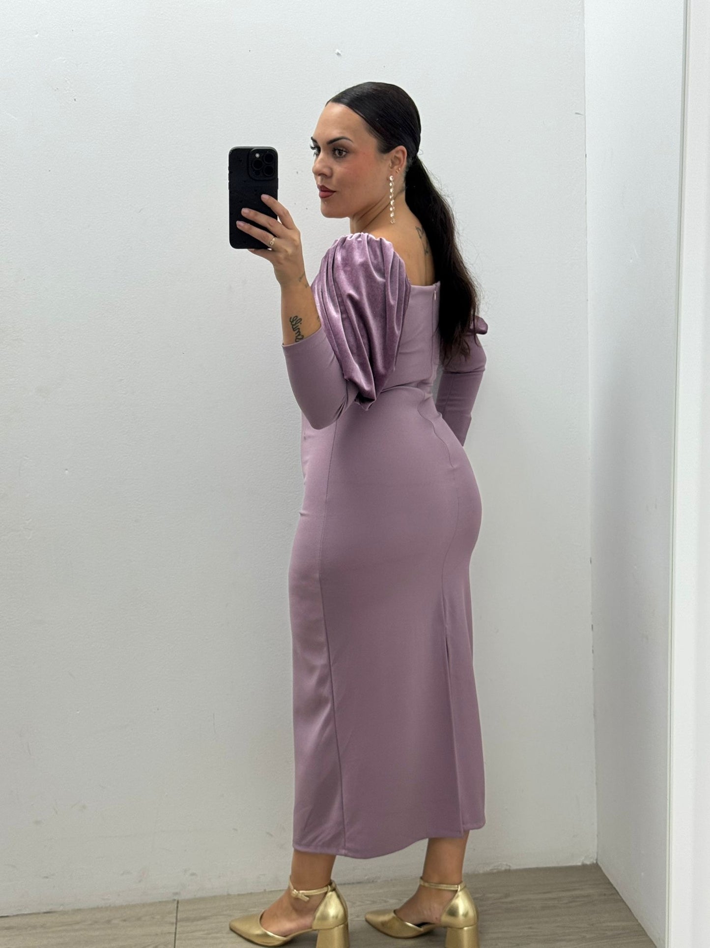 Vestido Evento Detalle Terciopelo