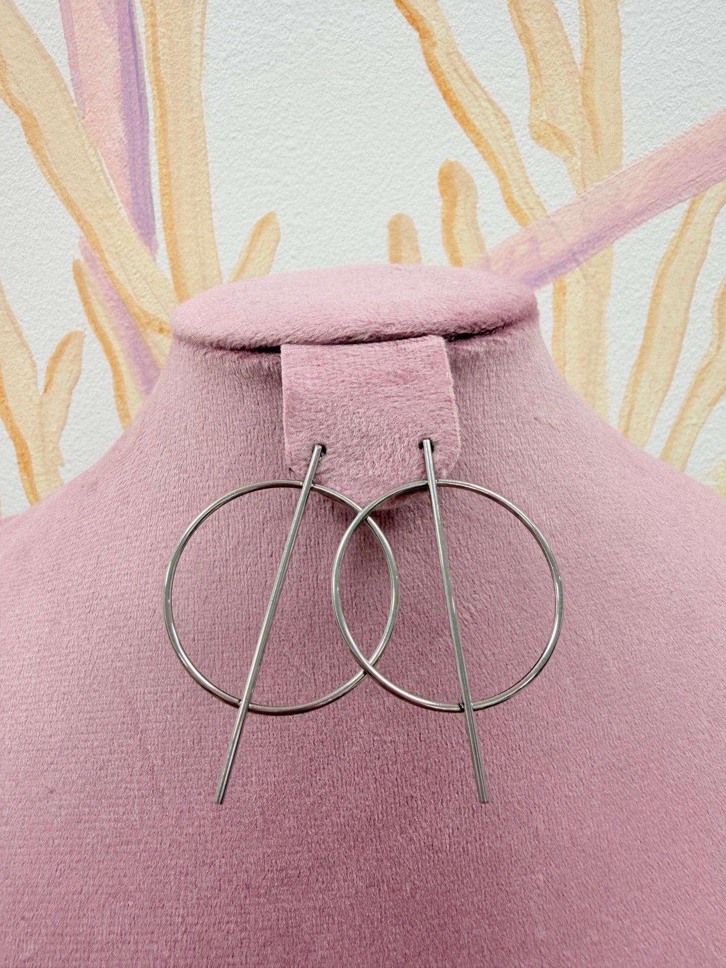 PENDIENTES PLATEADOS