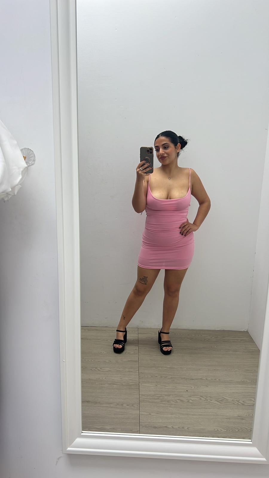 Vestido Tirantas Rosa