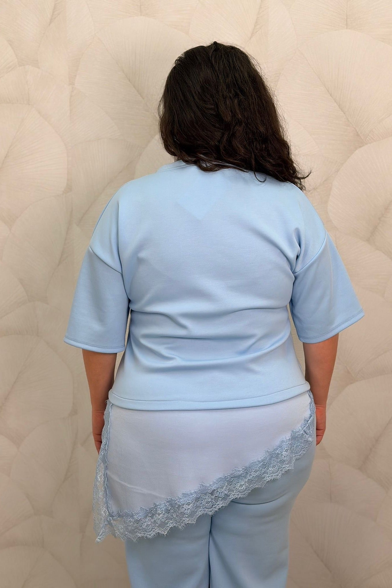 Conjunto Chándal Encaje Azul