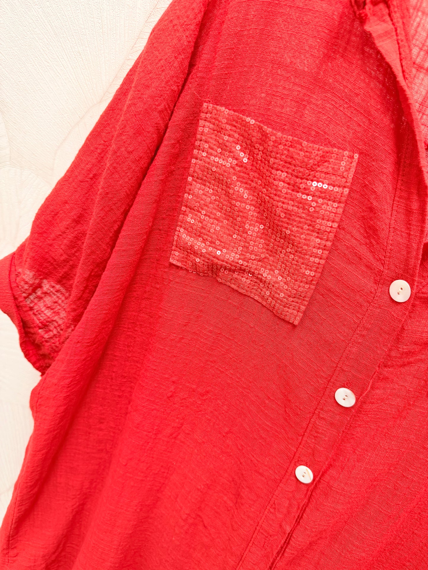 VESTIDO CAMISERO ROJO