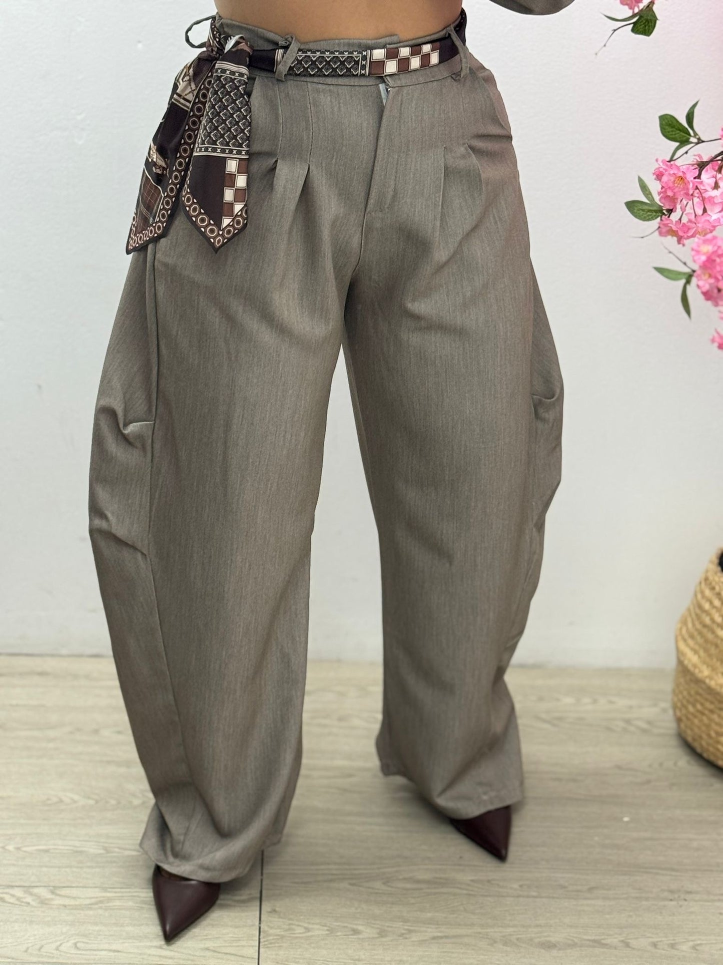 Pantalón Beige Jaspeado