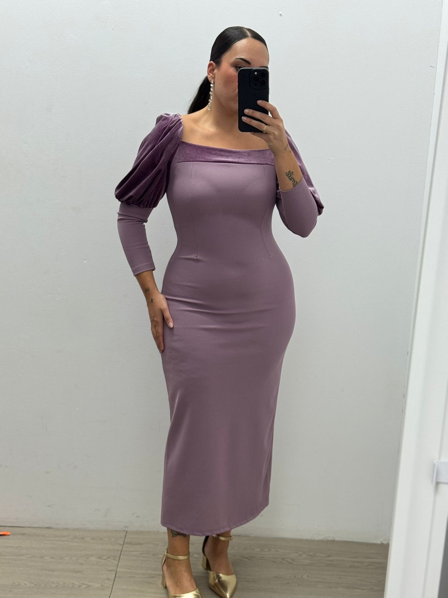 Vestido Evento Detalle Terciopelo
