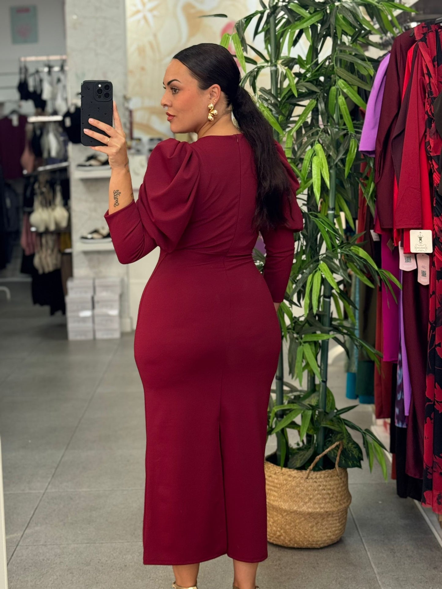 Vestido Evento Manga