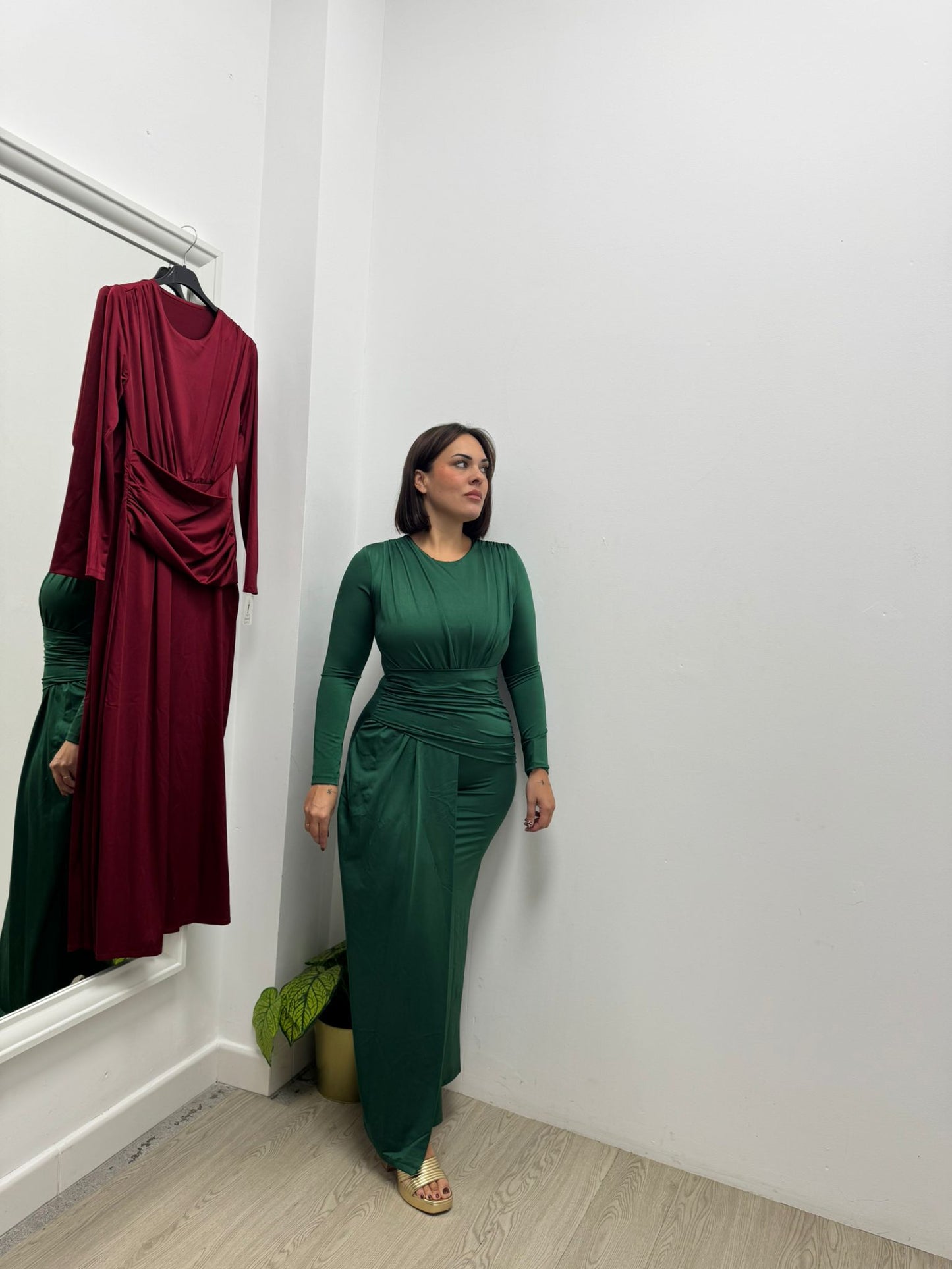 Vestido Evento Frunce