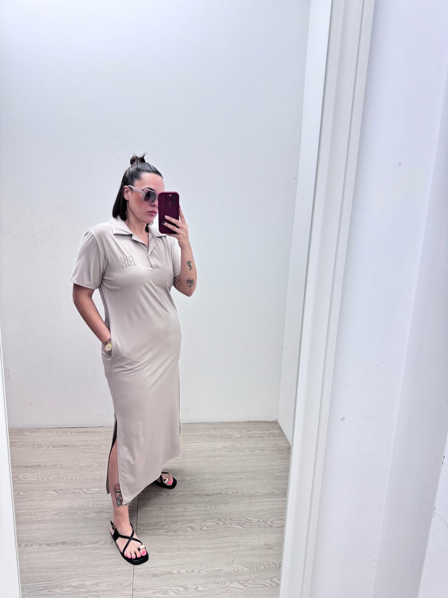 Vestido Beige