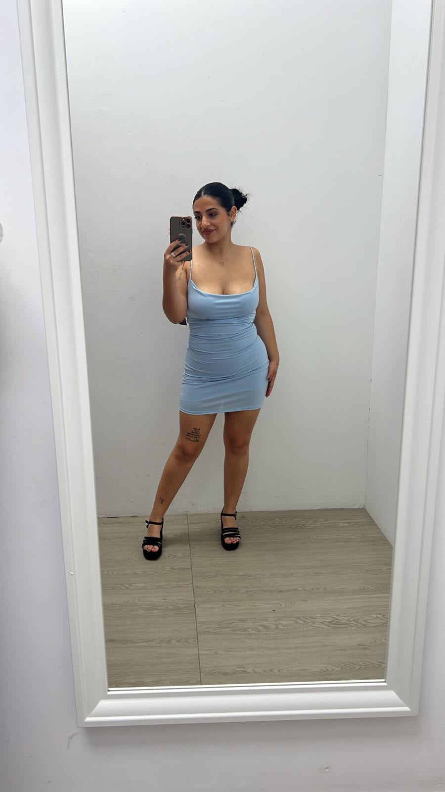 Vestido Tirantas Celeste