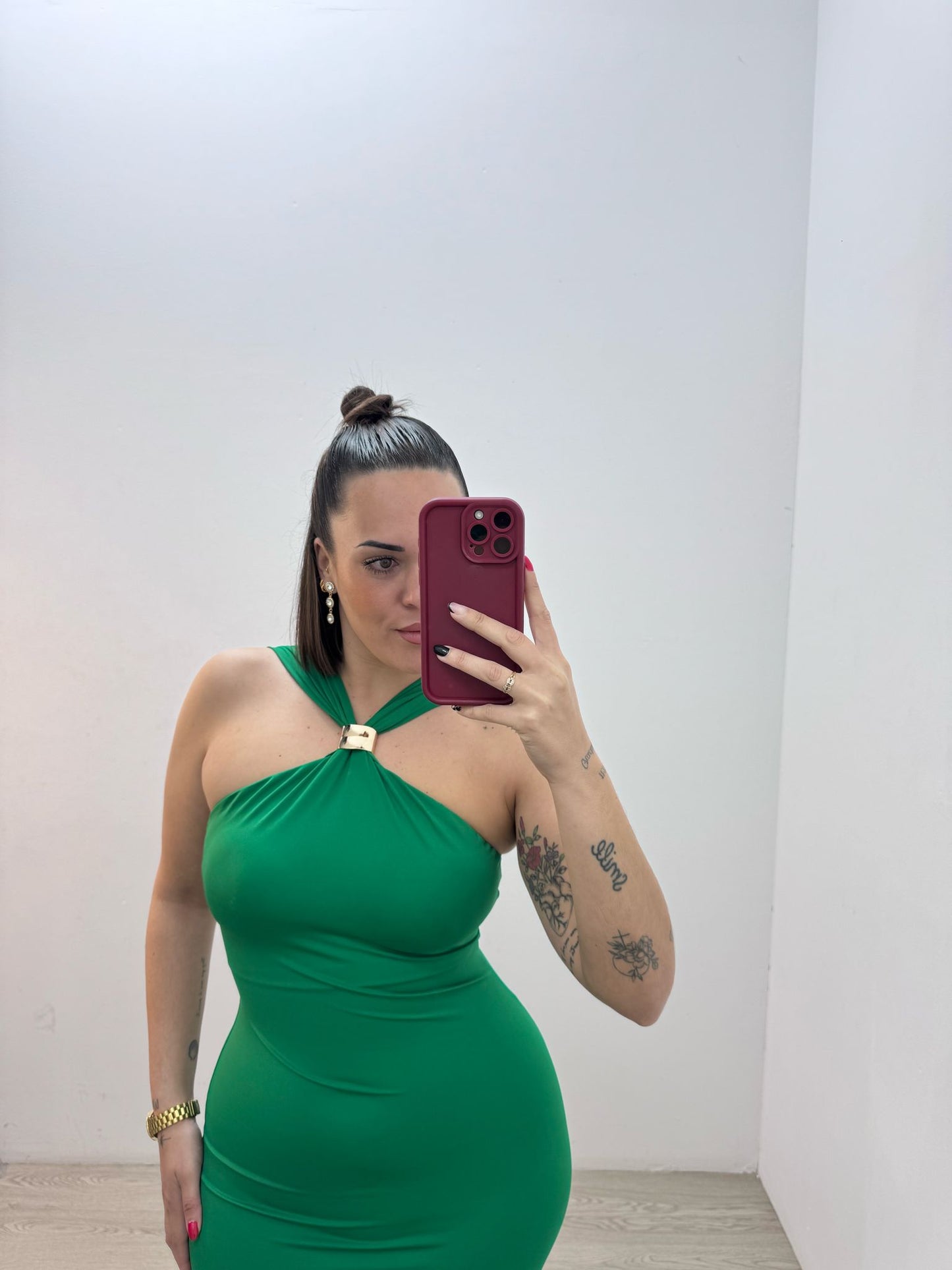 Vestido Licra Verde