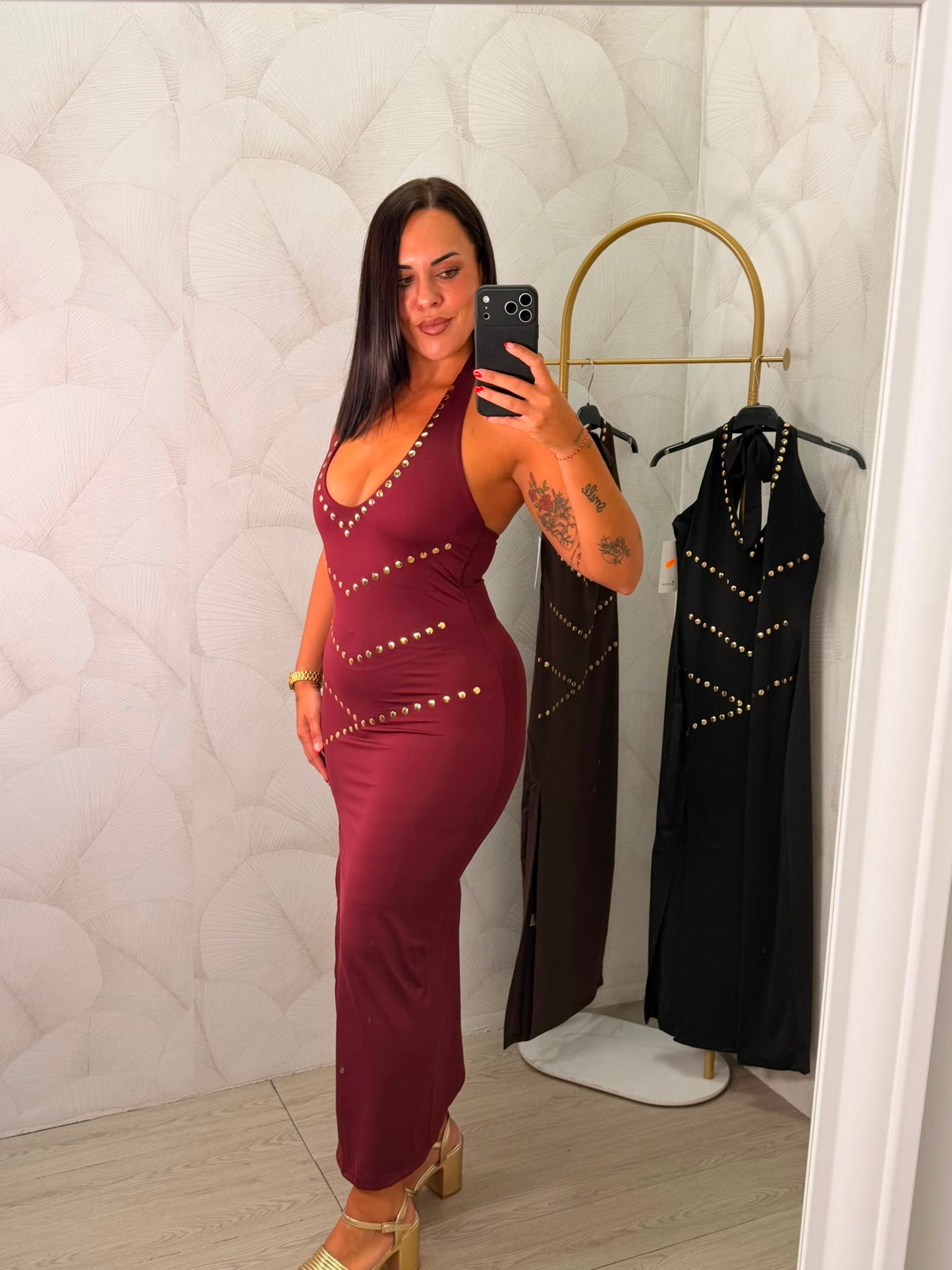 VESTIDO TACHUELAS