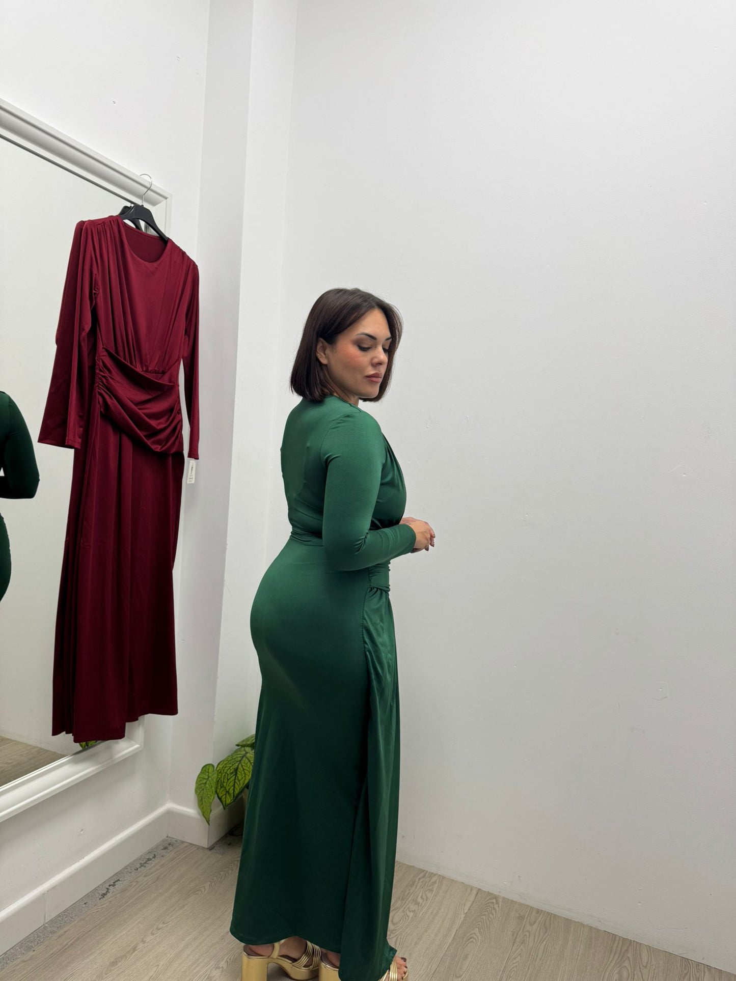 Vestido Evento Frunce