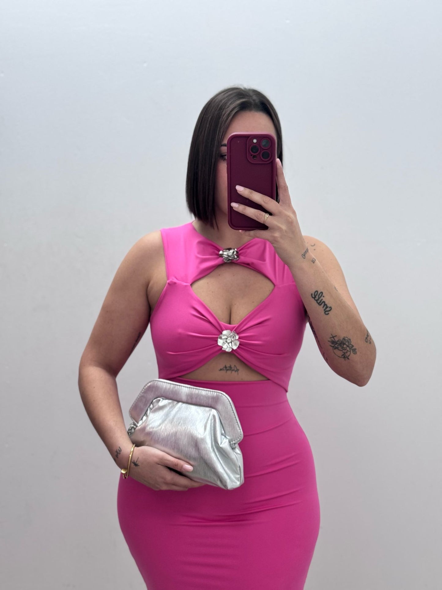 Vestido Flor Rosa
