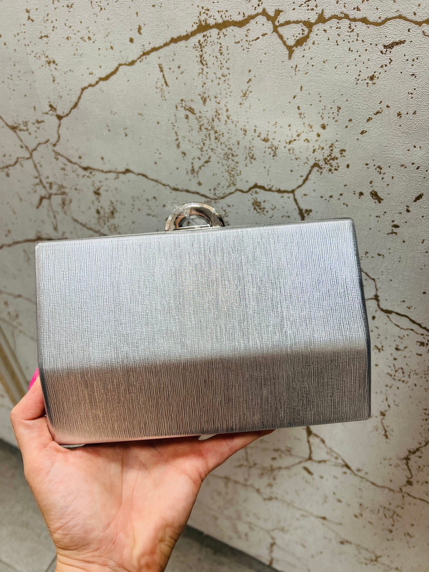 BOLSO FIESTA PLATEADO