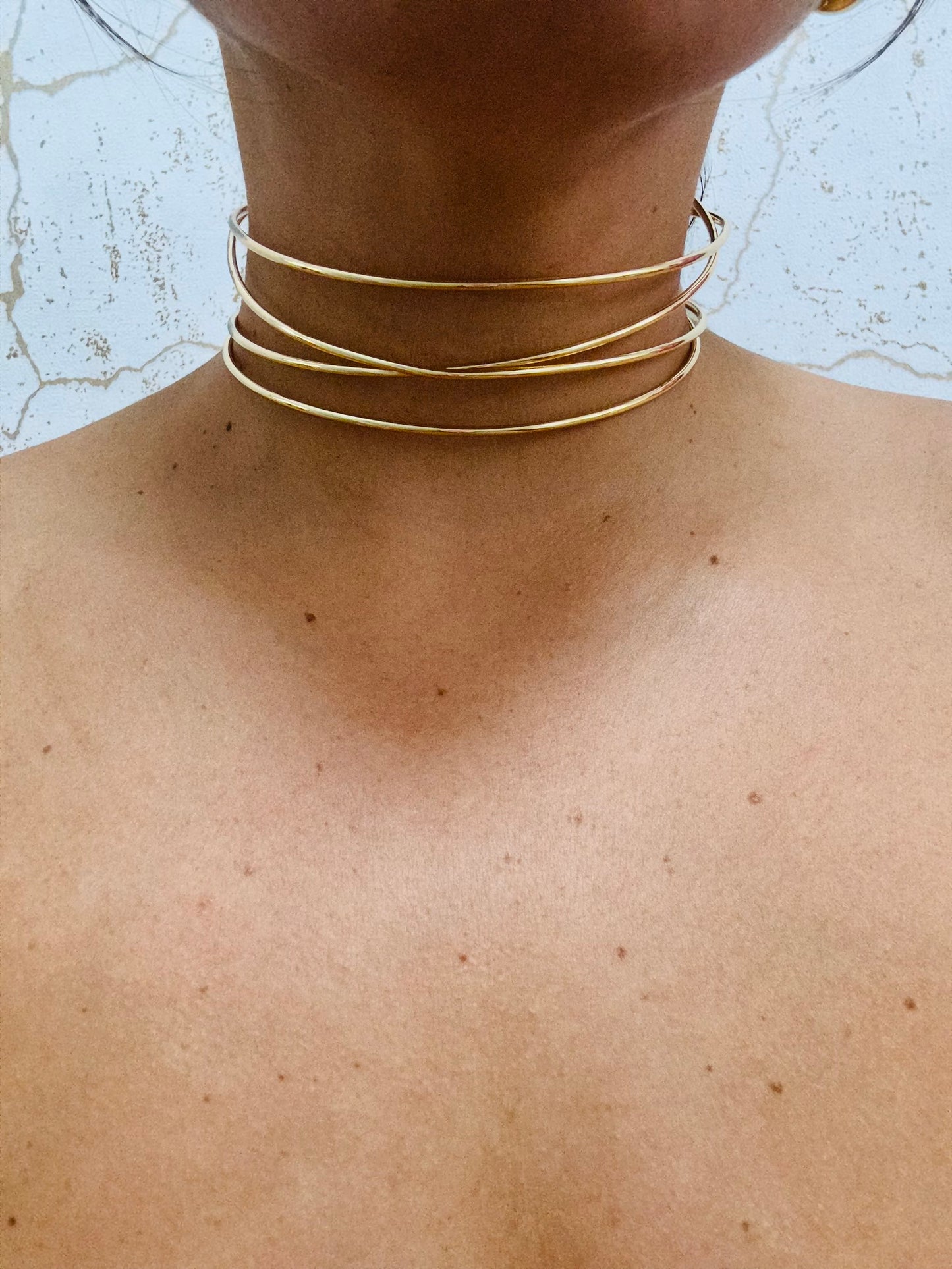 Choker dorado