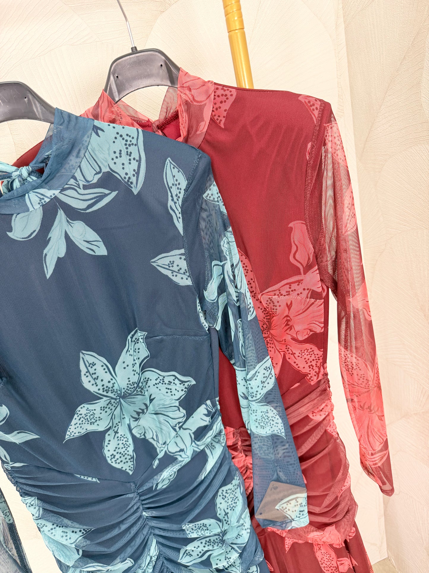 VESTIDO TUL ESTAMPADO FLORES