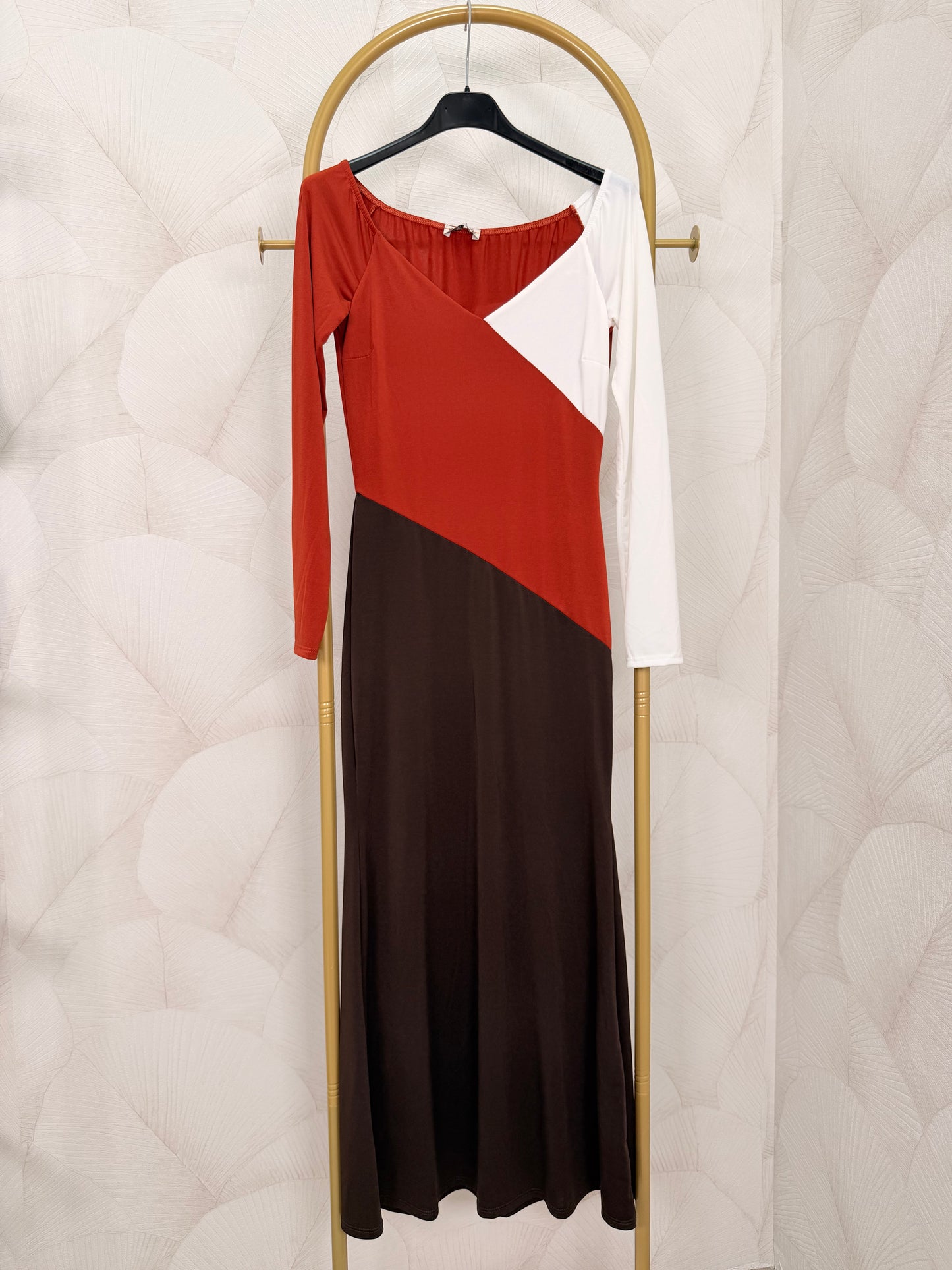 VESTIDO MIDI COMBINADO