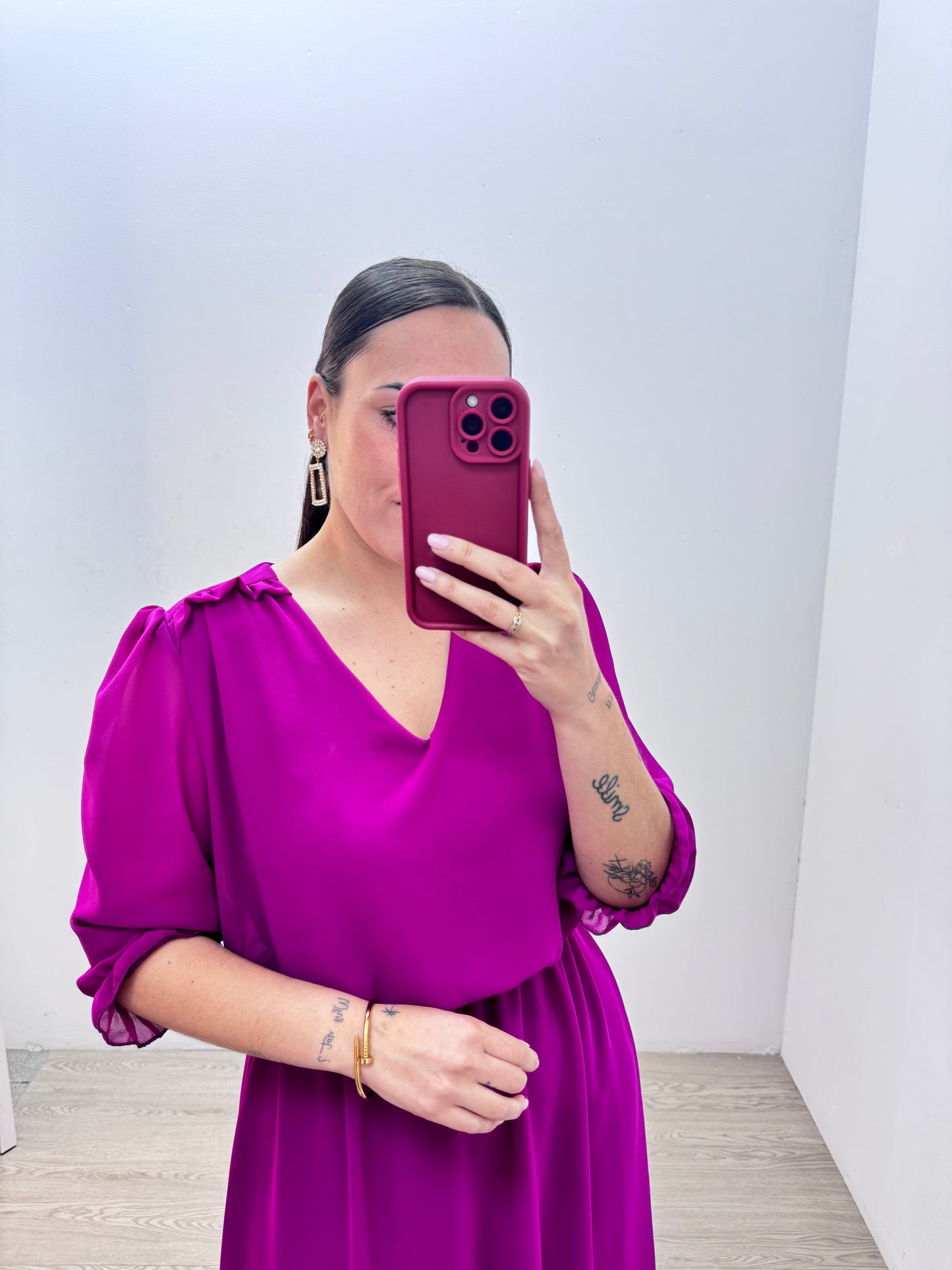 Vestido buganvilla gasa