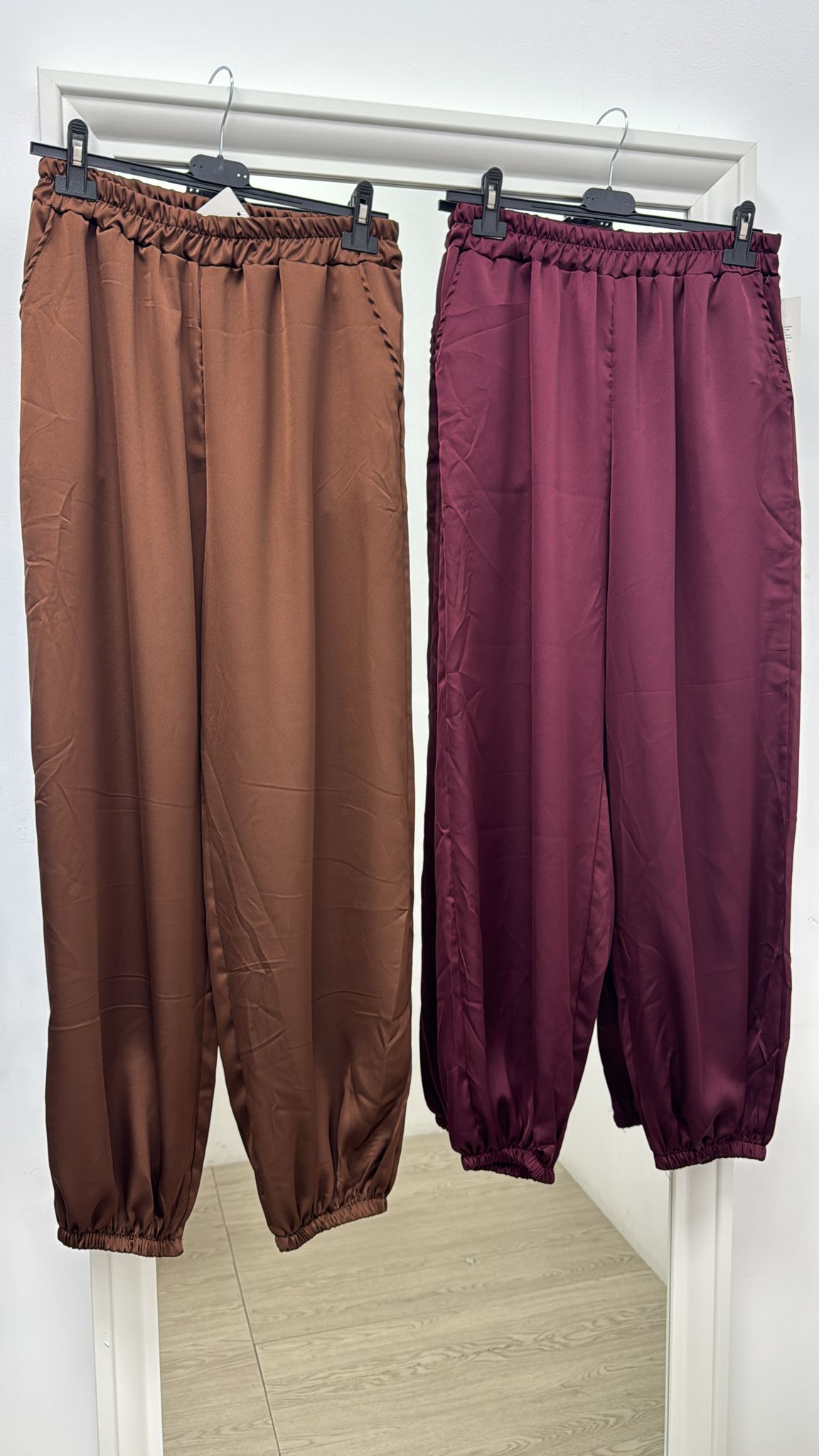 Pantalón bombacho satén