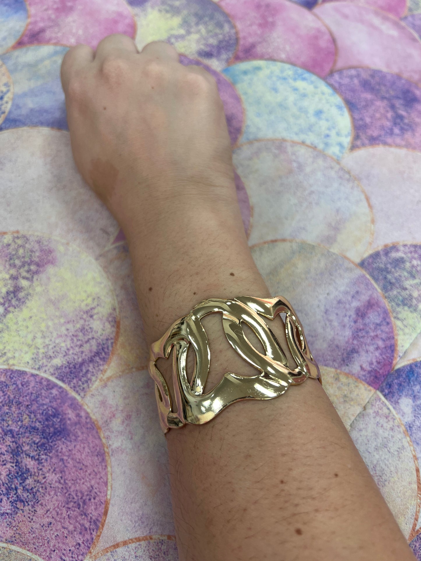 BRAZALETE CORAZÓN DORADO