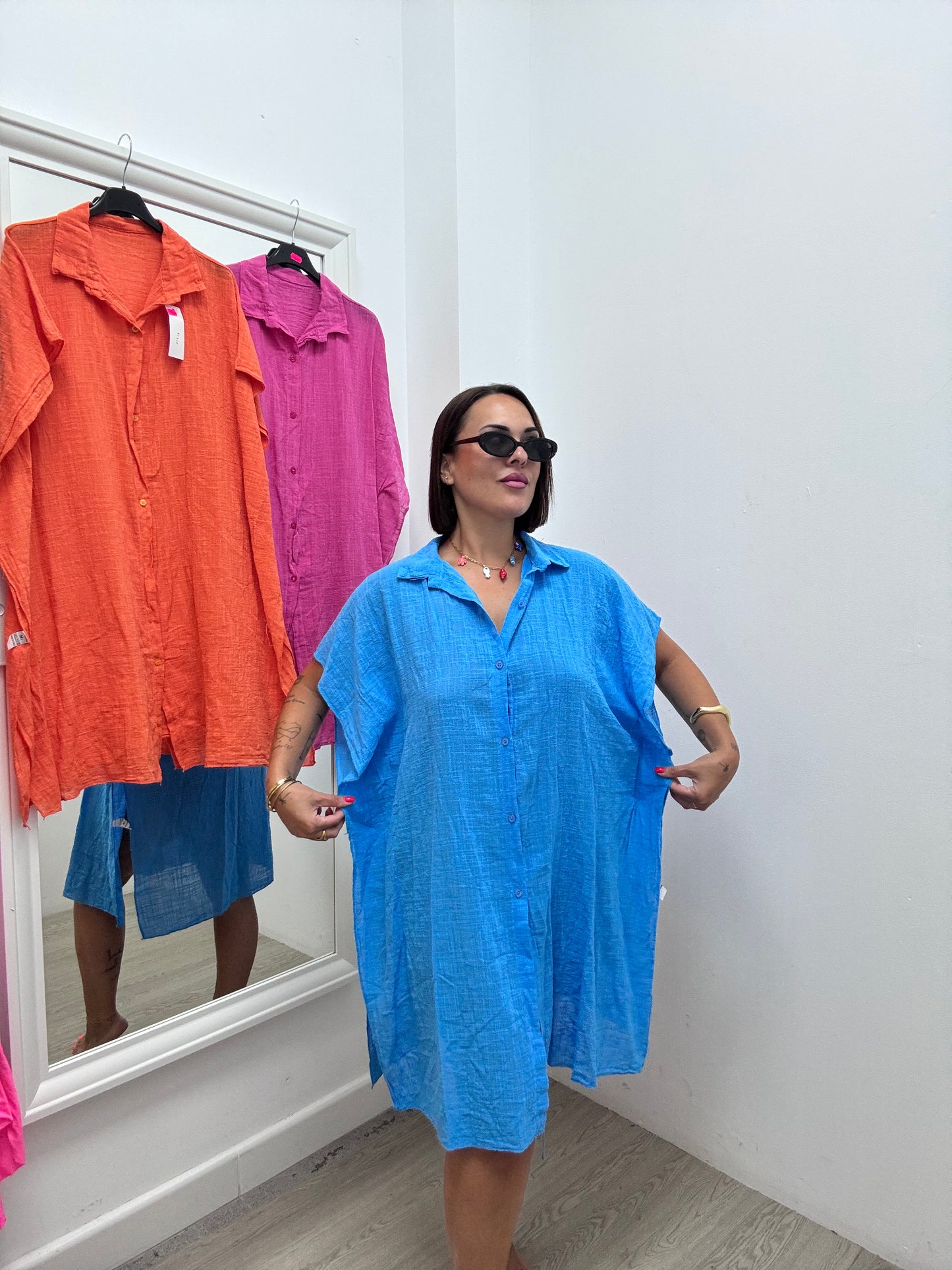Vestido playero corto