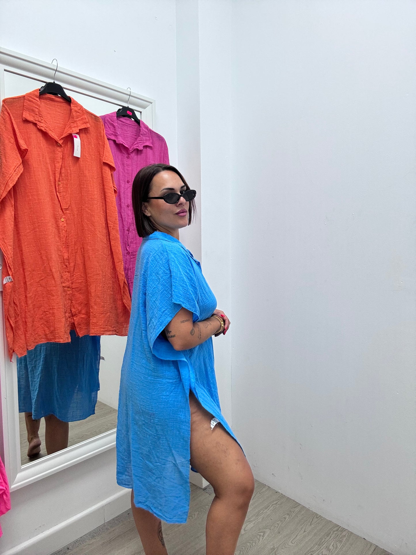 Vestido playero corto
