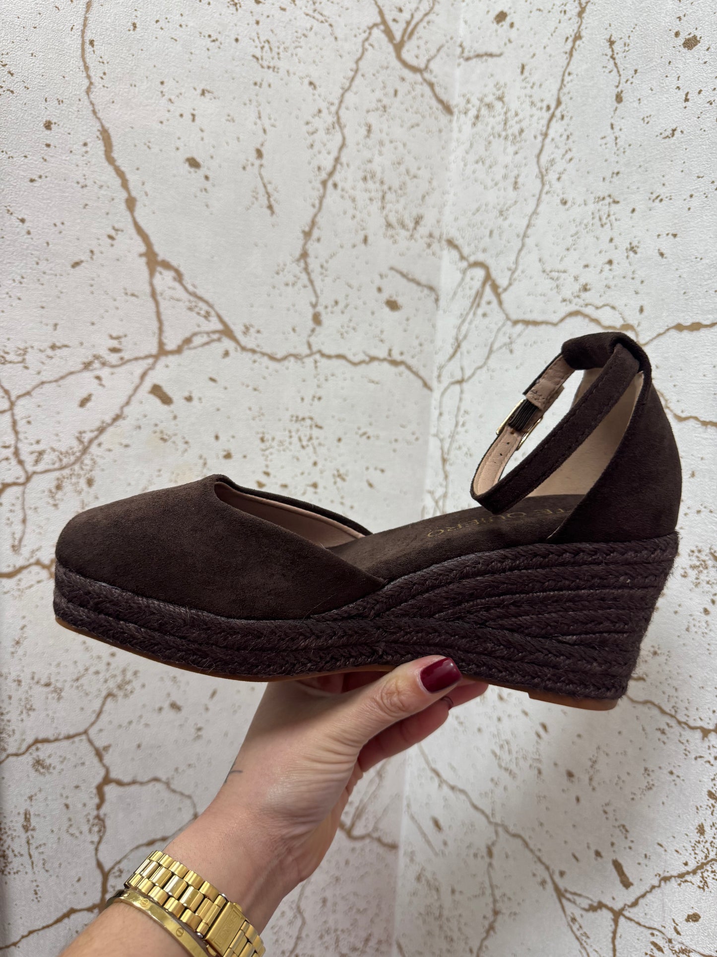 Zapato esparto marrón