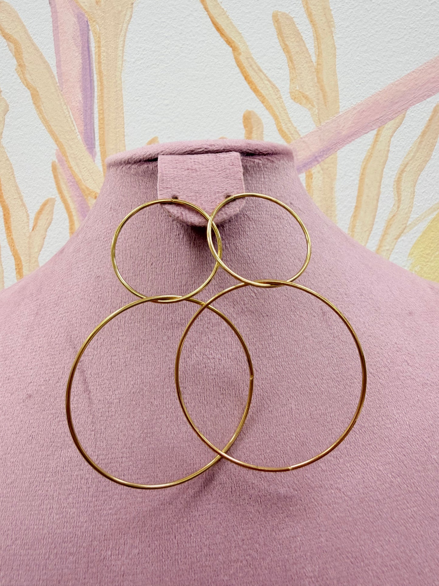PENDIENTES ARO DORADO