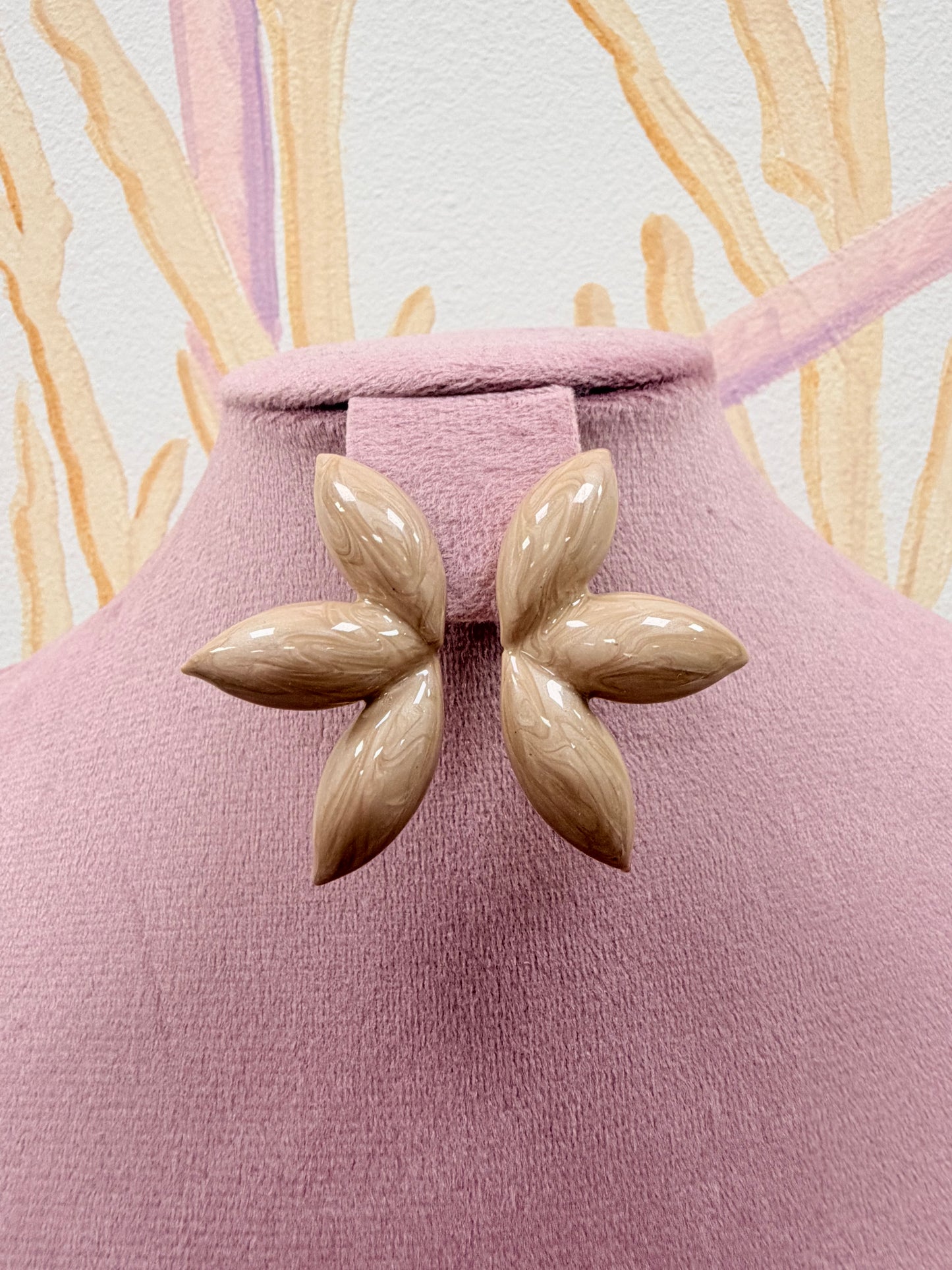 PENDIENTES BEIGE