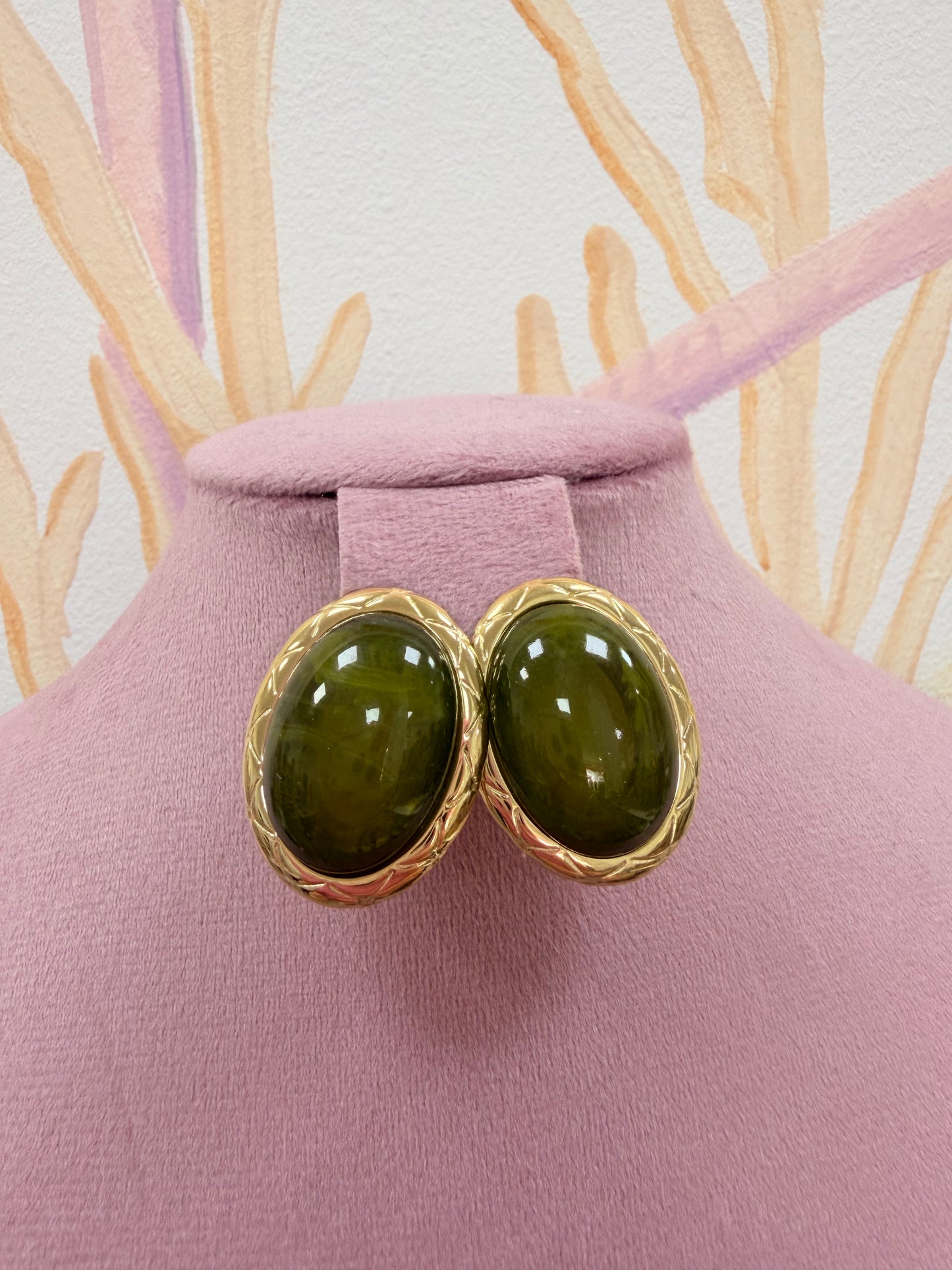 PENDIENTES PIEDRA VERDE