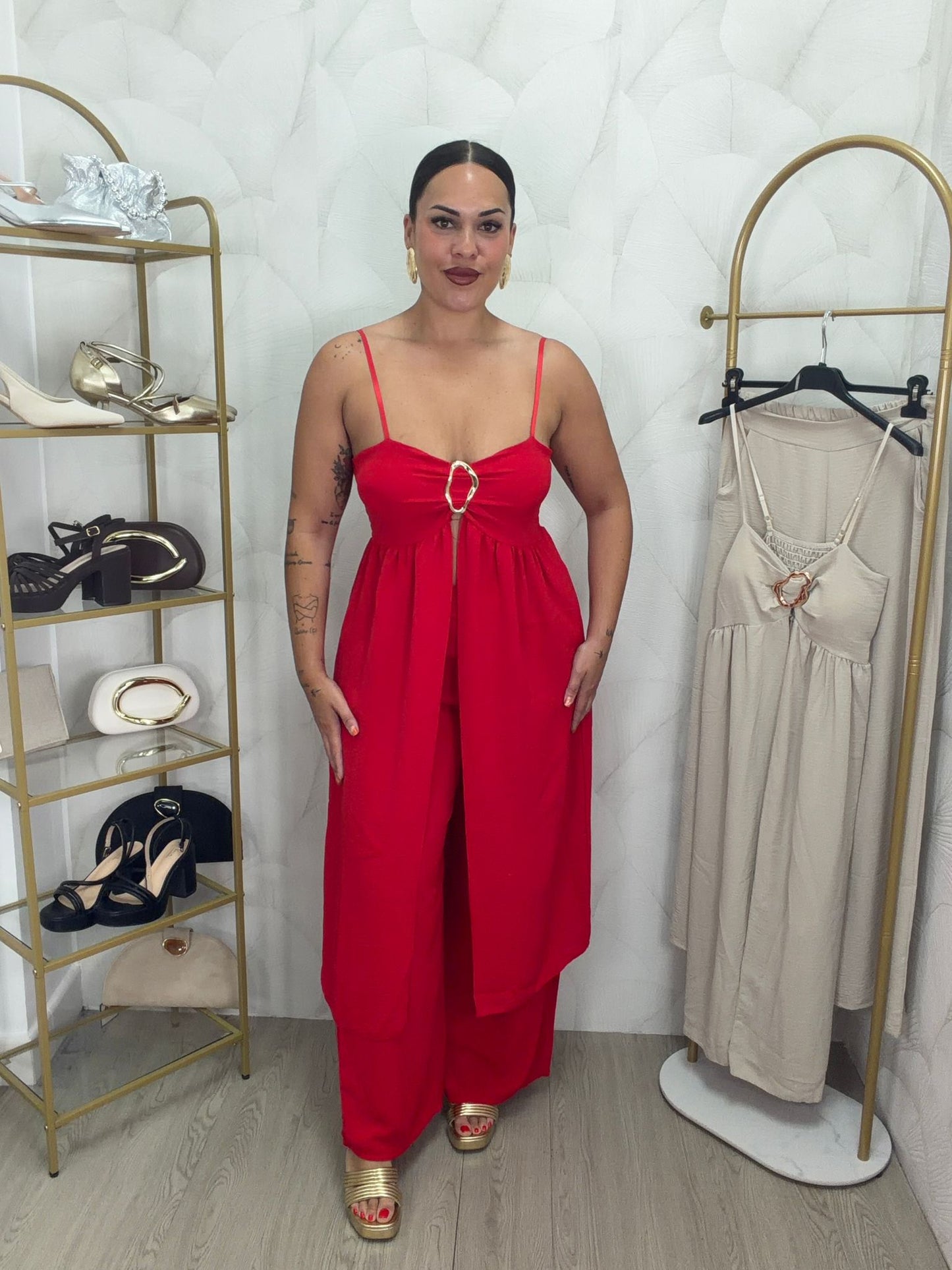 CONJUNTO TOP Y PANTALÓN