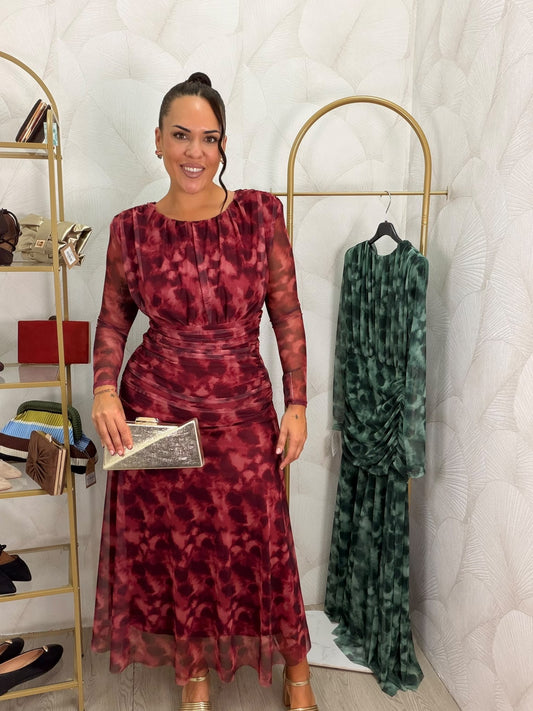 VESTIDO TUL ESTAMPADO