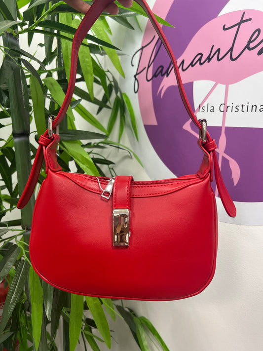 Bolso broche rojo