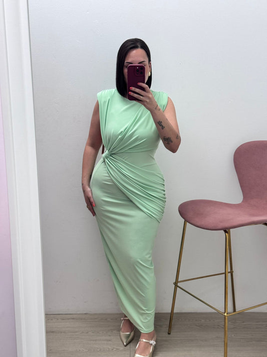 Vestido Recogido Verde